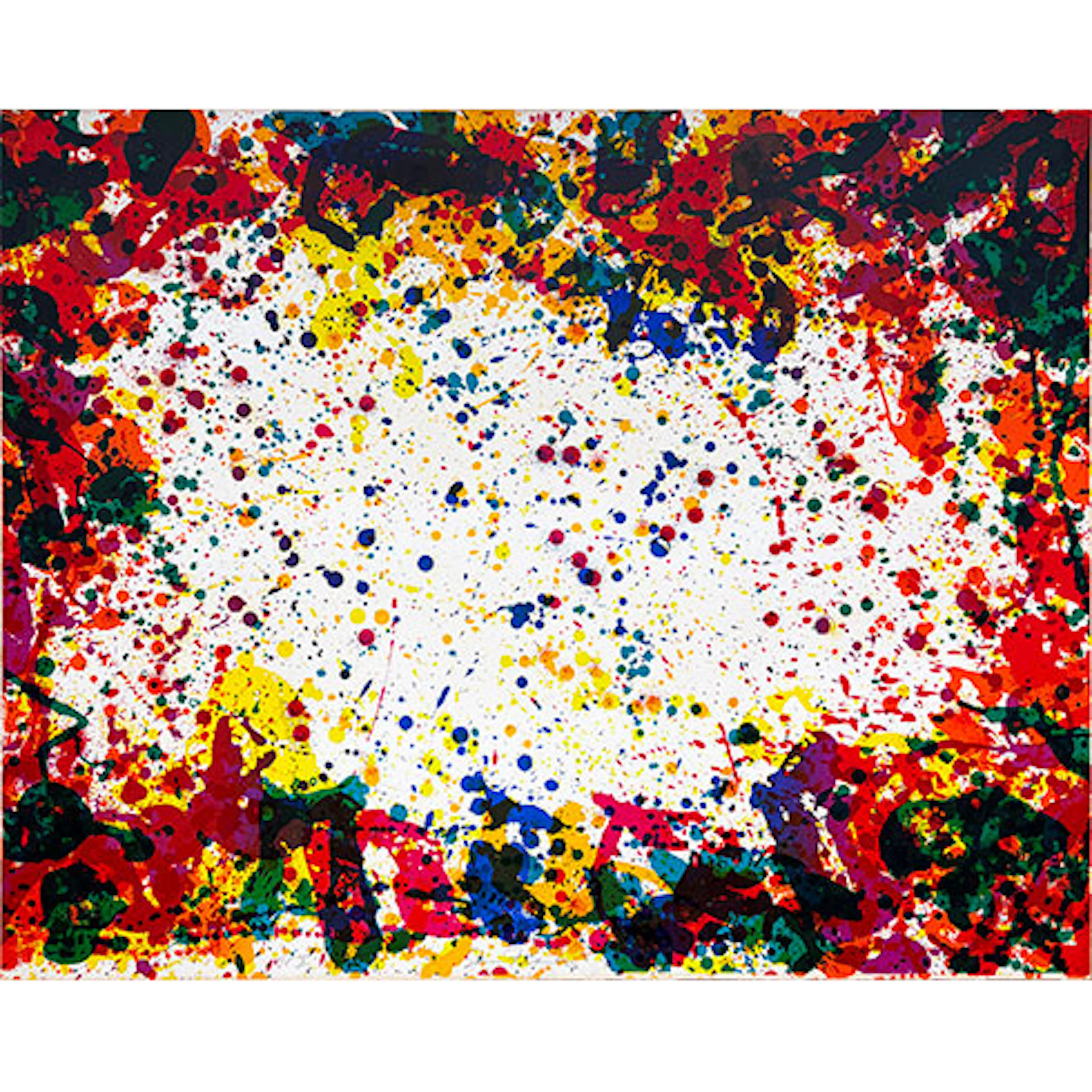 Sam Francis - Litografía en Colores "Five Coral Screen"