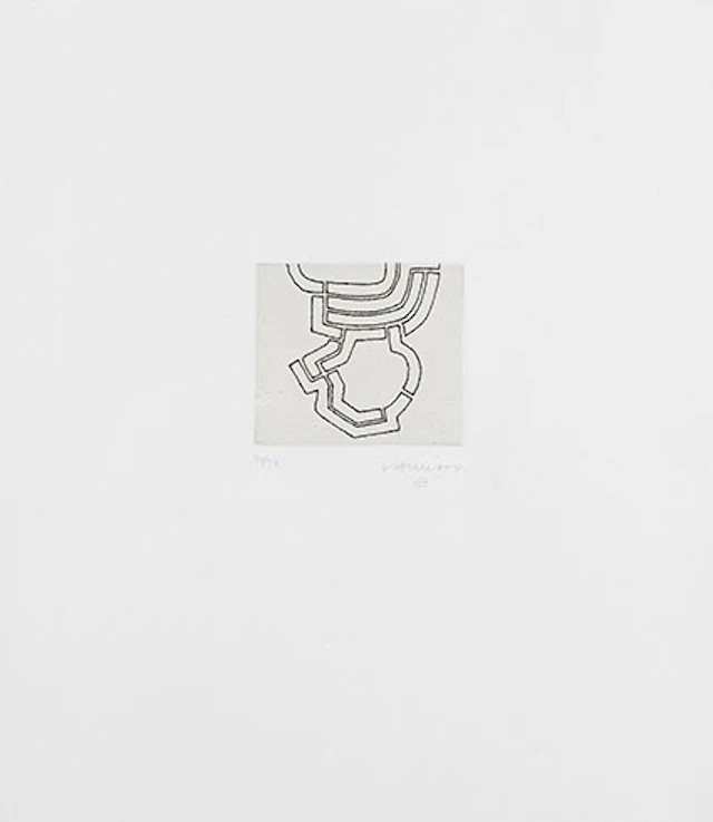 Eduardo Chillida - Grabado al Aguafuerte y Chine Collé "Gogai"