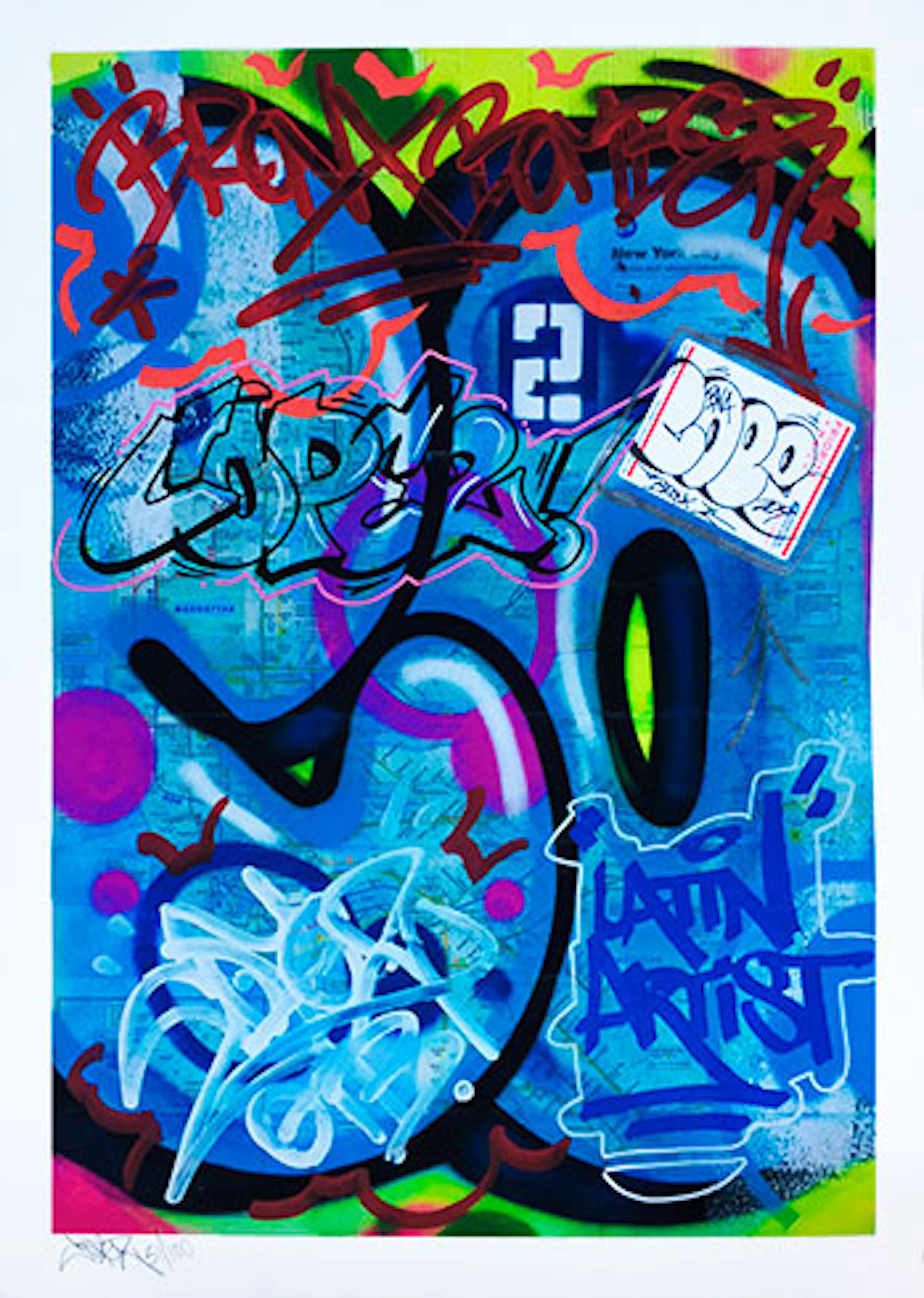 COPE2 - Serigrafía "New York City Subway Map IV"