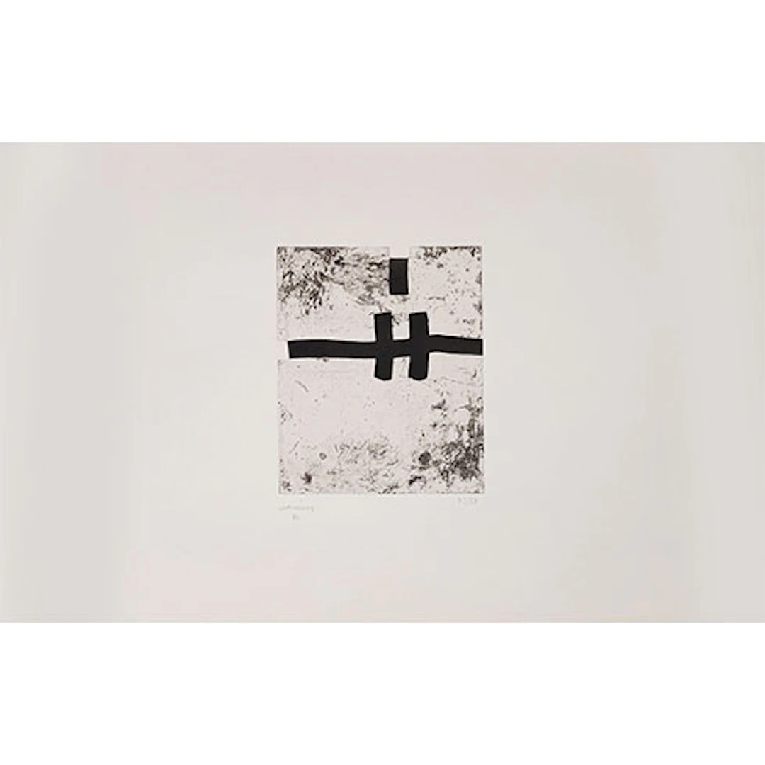 Eduardo Chillida - Grabado al Aguatinta "Homenaje a Eusebio Sempere"