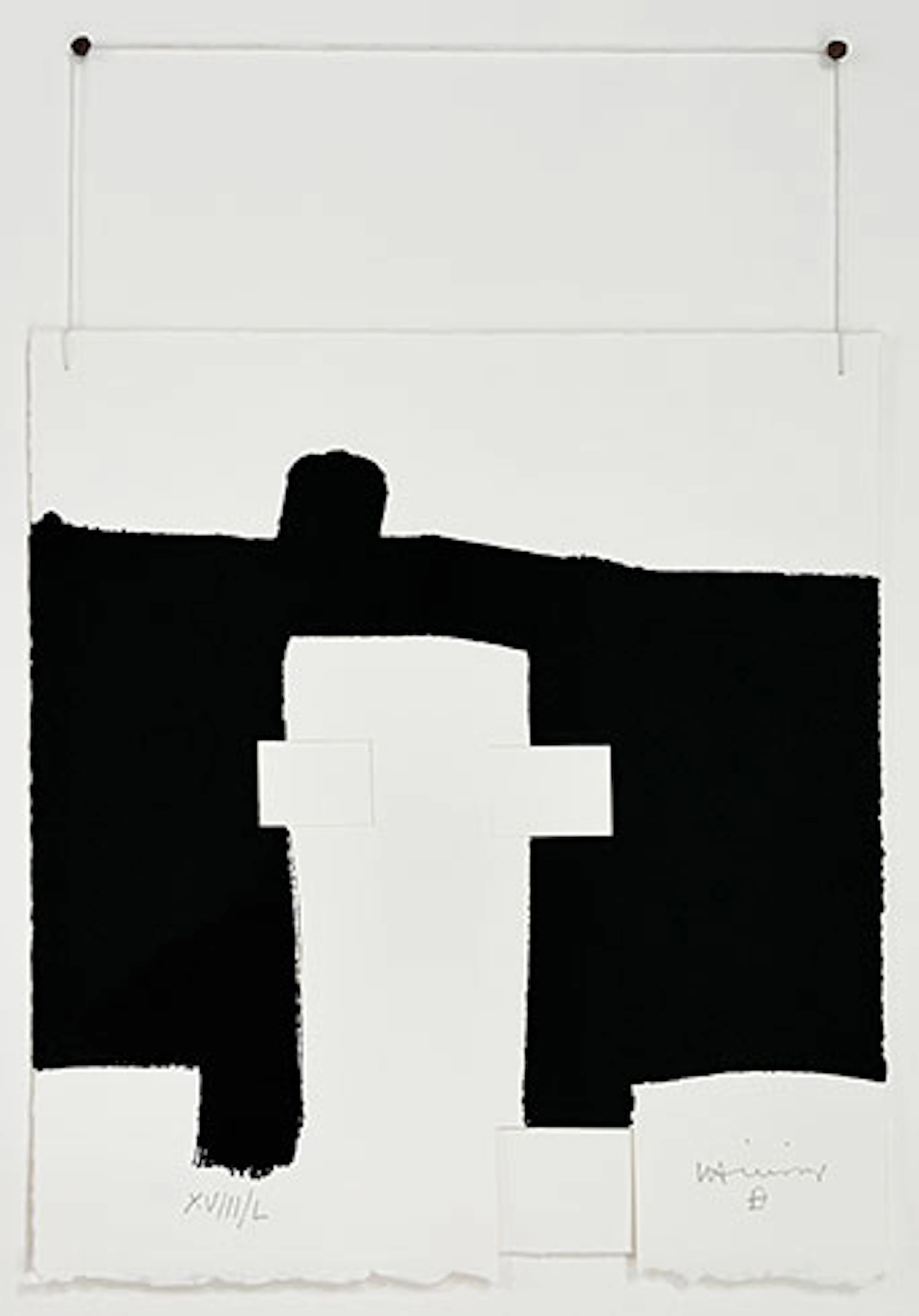 Eduardo Chillida - Serigrafía/Gravitación en 2 capas "París"