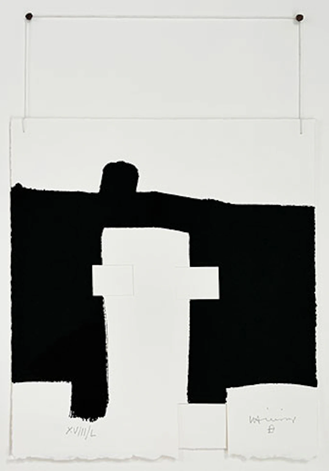 Eduardo Chillida - Serigrafía/Gravitación en 2 capas "París"