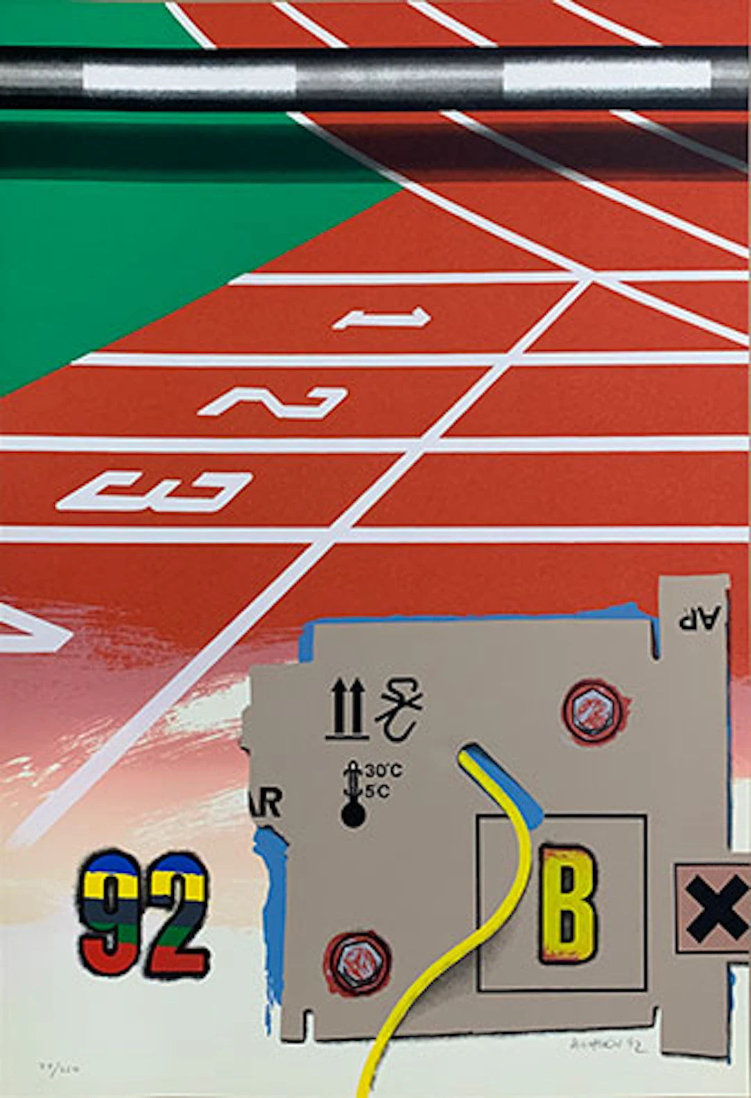 Peter Klasen - Serigrafía "J.O.92"
