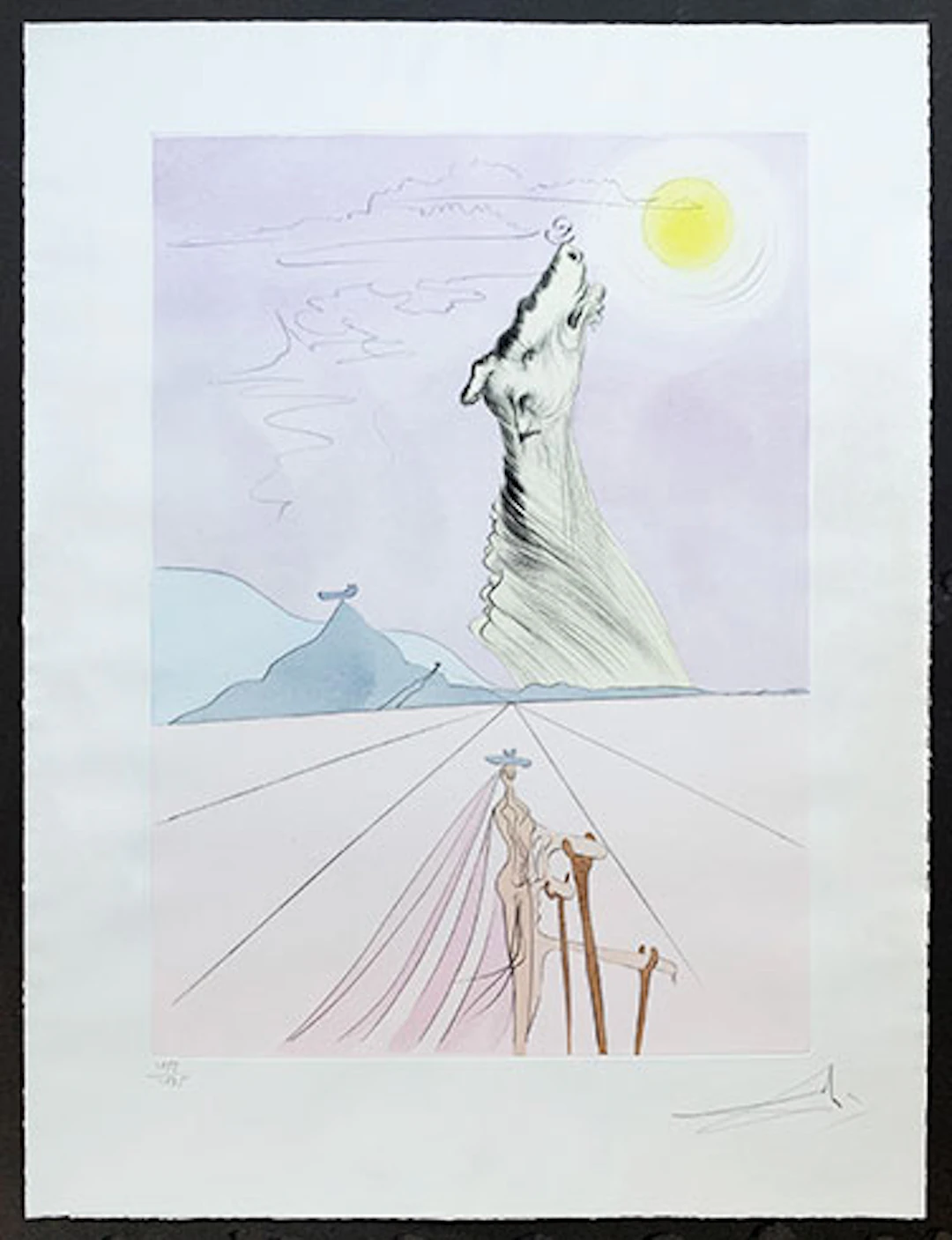 Salvador Dalí - Grabado al Aguafuerte "Benjamin" - Twelve Tribes of Israel