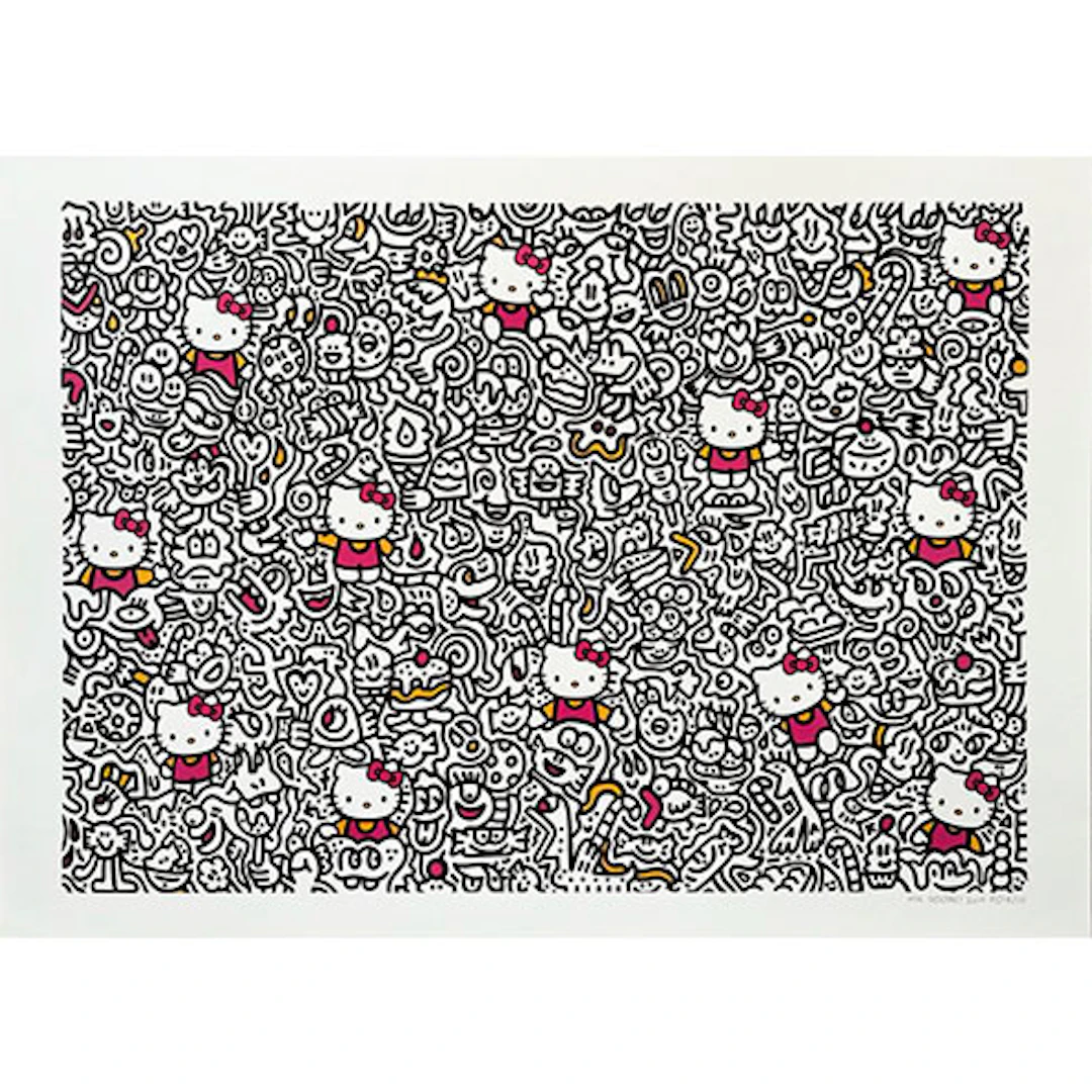 Mr Doodle - Impresión en Relieve "Candy Kitty"