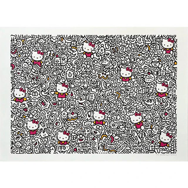 Mr Doodle - Impresión en Relieve "Candy Kitty"