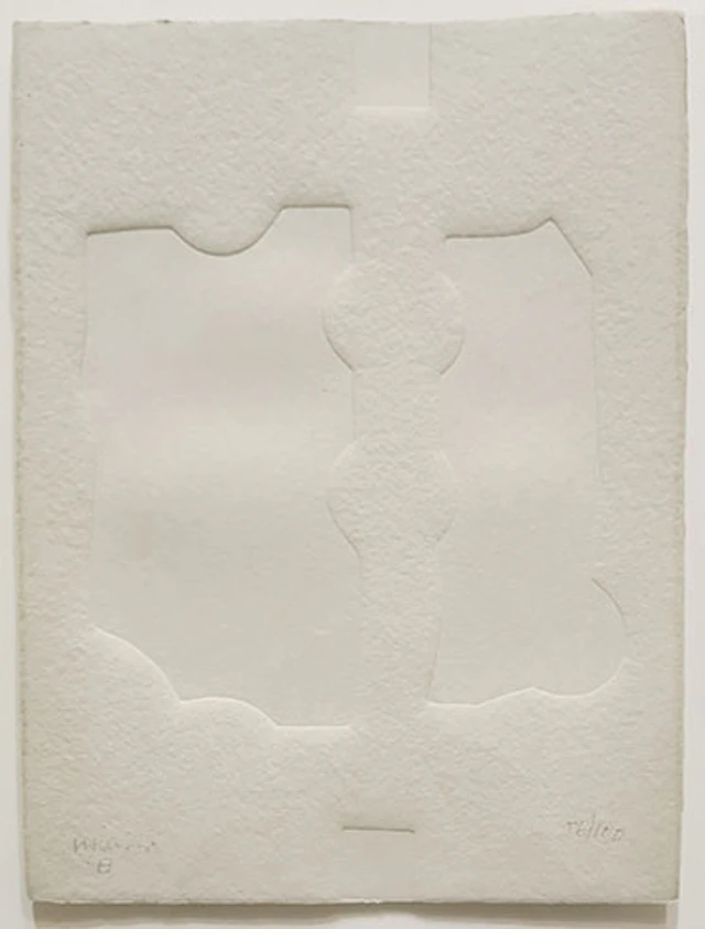 Eduardo Chillida - Gofrado "Poema de Parmenides IV"
