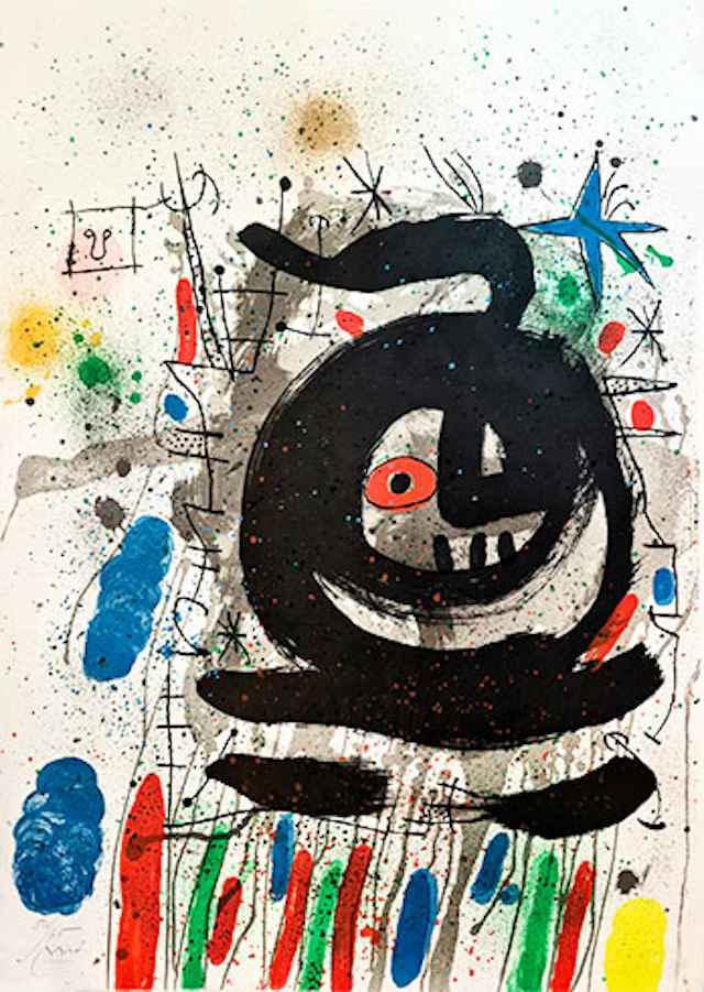 Joan Miró - Litografía "Club 49"