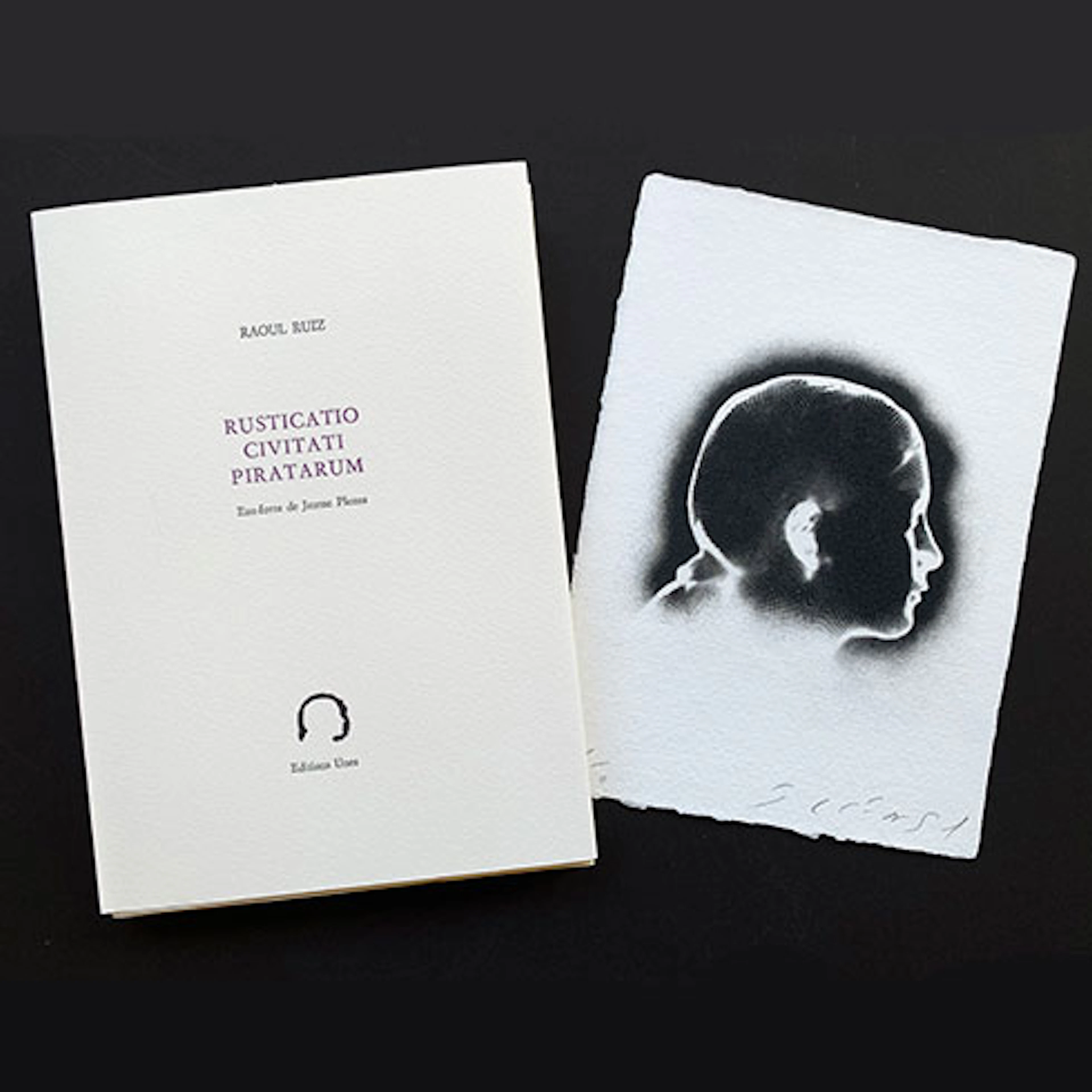 Jaume Plensa - Grabado al Aguafuerte + Libro de Poemas "Rusticatio