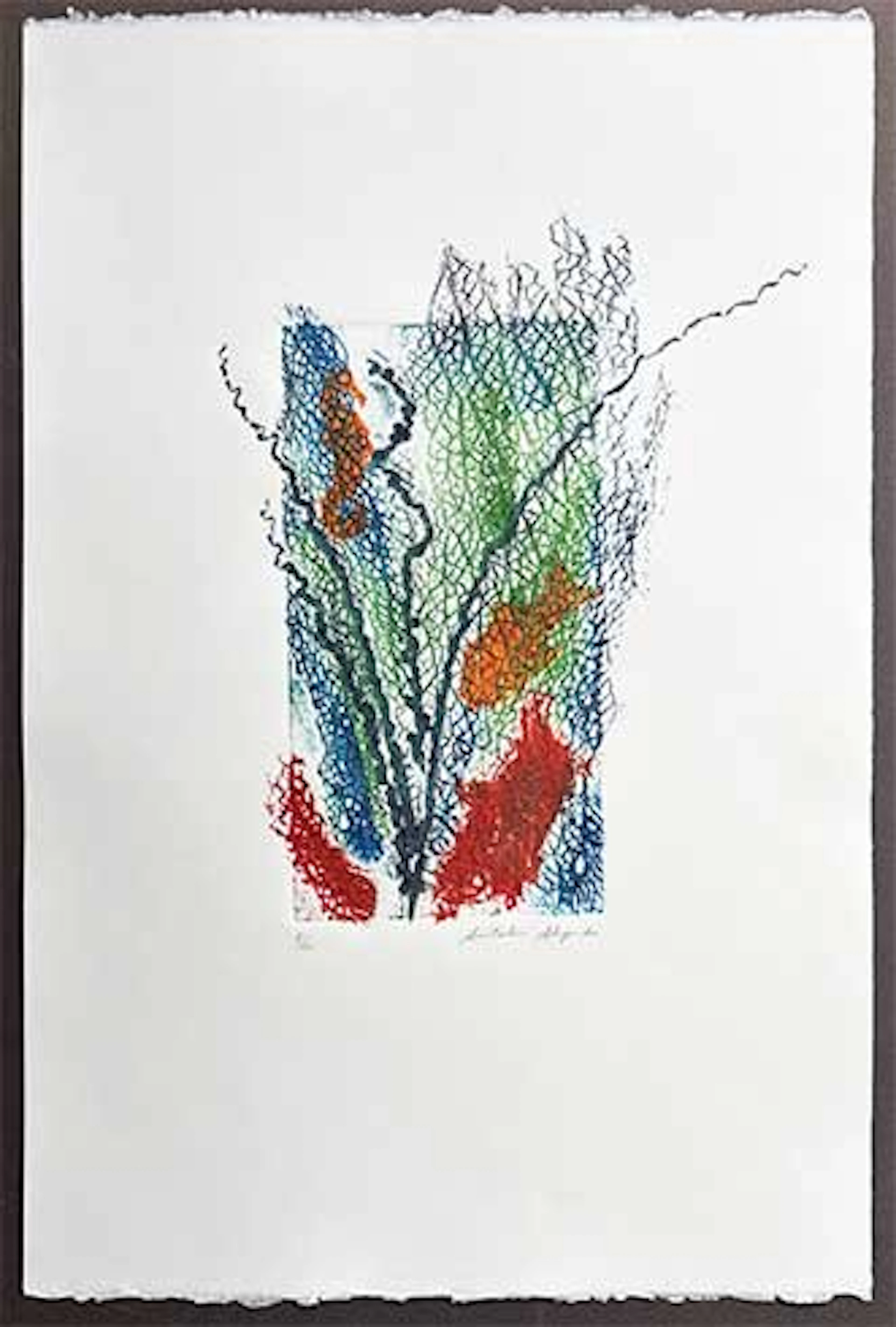 Antolín Alejandre Ruiz - Collagraph "Fondo Marino II"