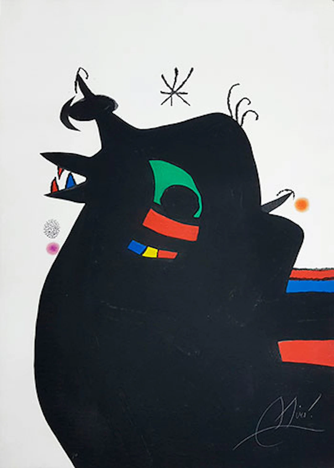 Joan Miró - Grabado al Aguafuerte y Aguatinta "Le Maréchal des Logis"