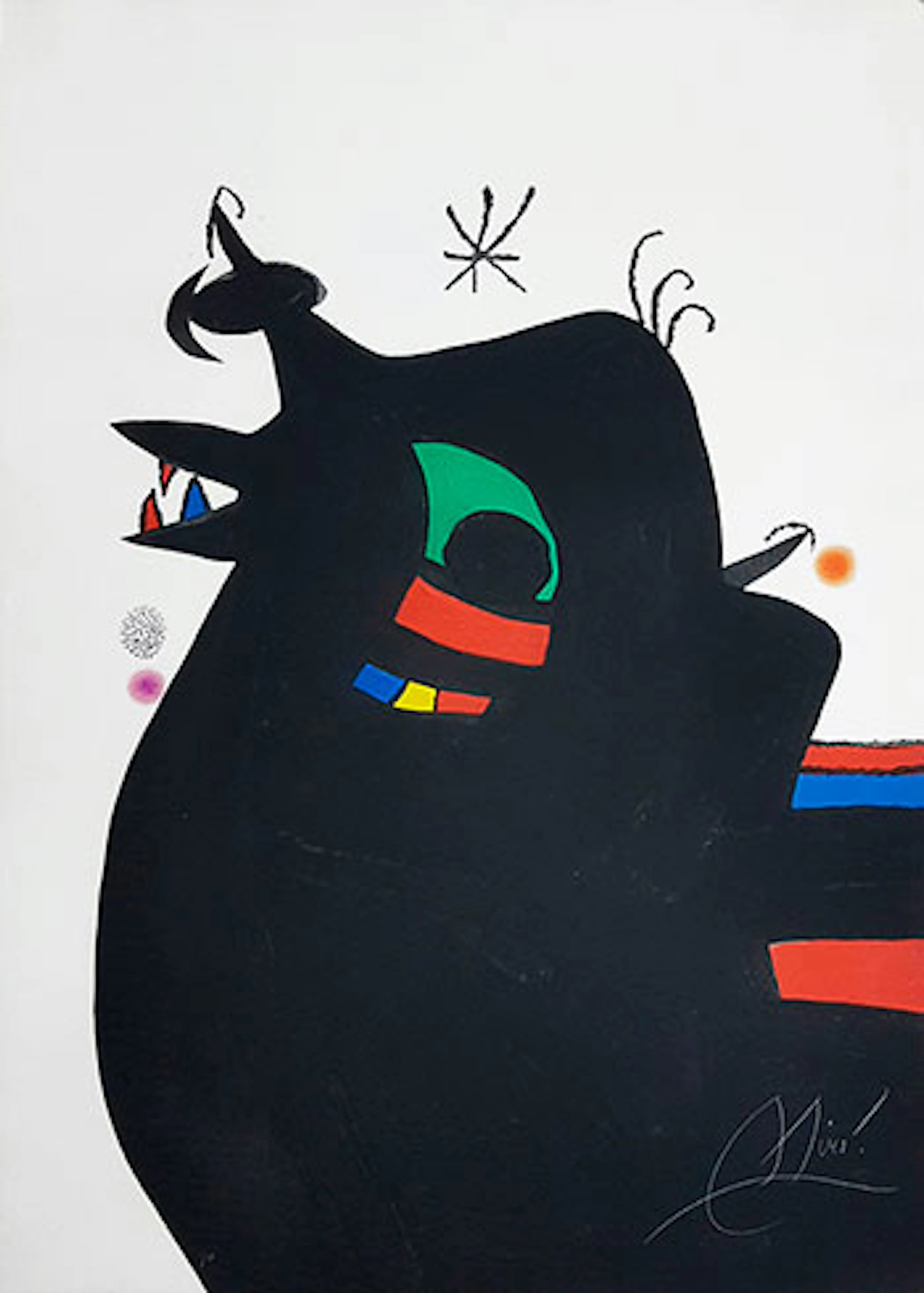 Joan Miró - Grabado al Aguafuerte y Aguatinta "Le Maréchal des Logis"