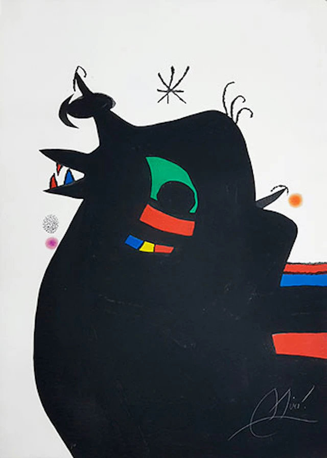 Joan Miró - Grabado al Aguafuerte y Aguatinta "Le Maréchal des Logis"