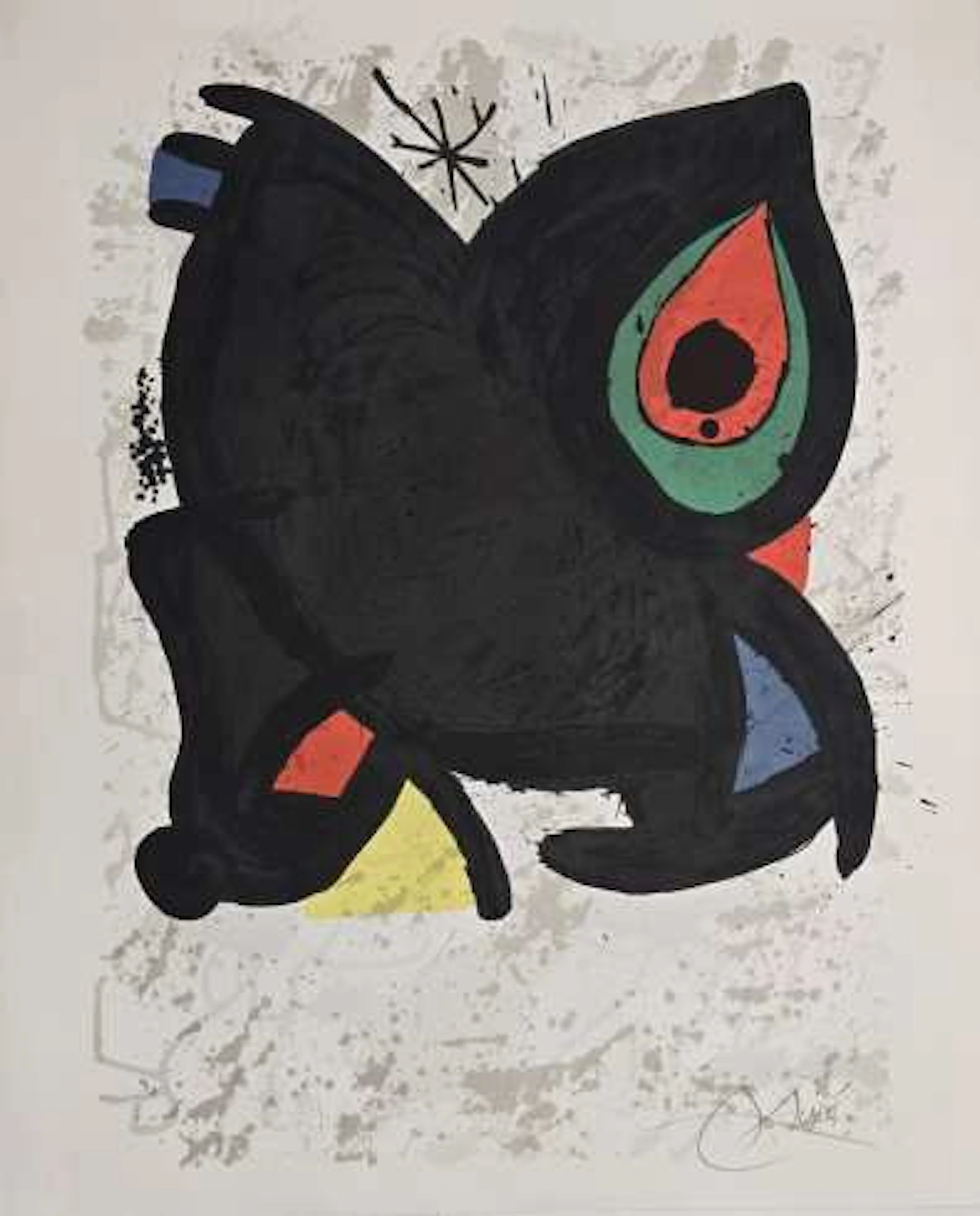 Joan Miró - Litografía en colores sobre papel vitela Arches "Grand Palais"