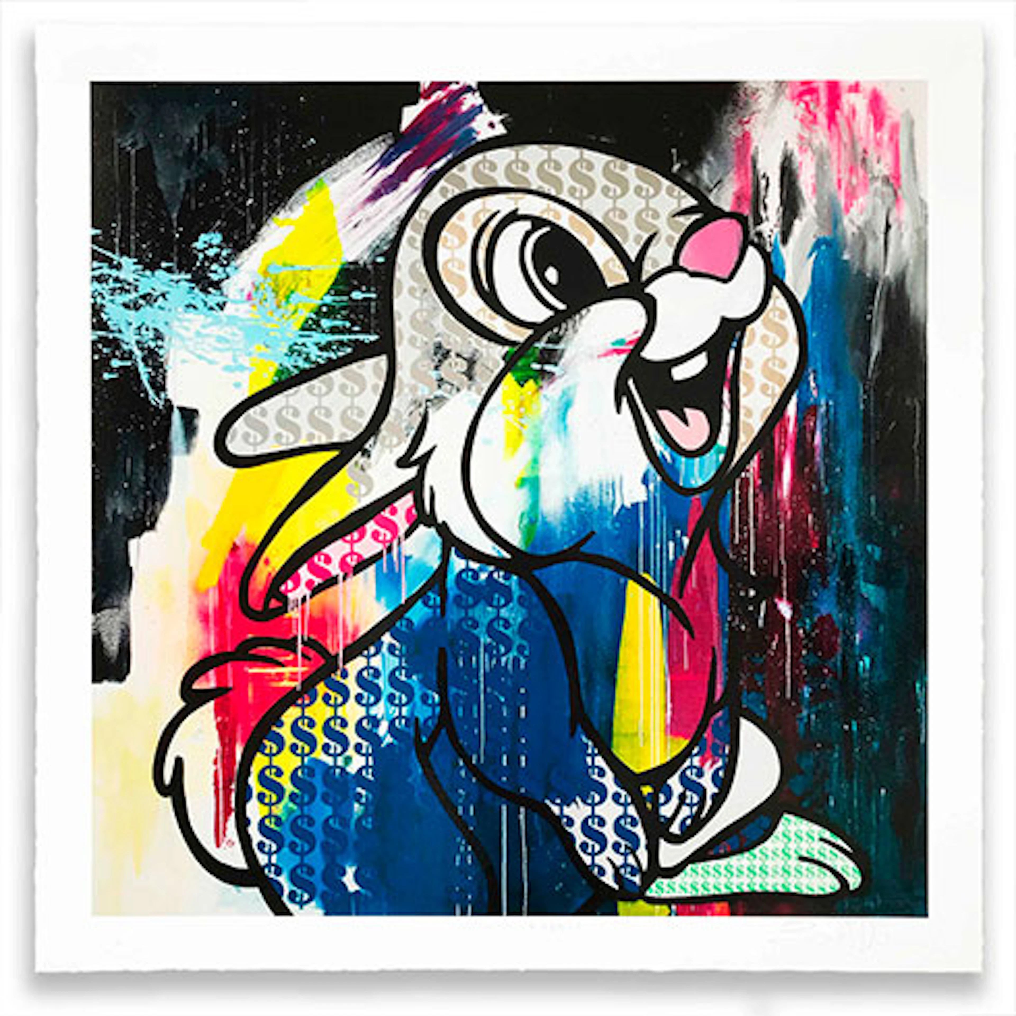 Ben Allen - Serigrafía - Impresión Glicée "Money Rabbit"