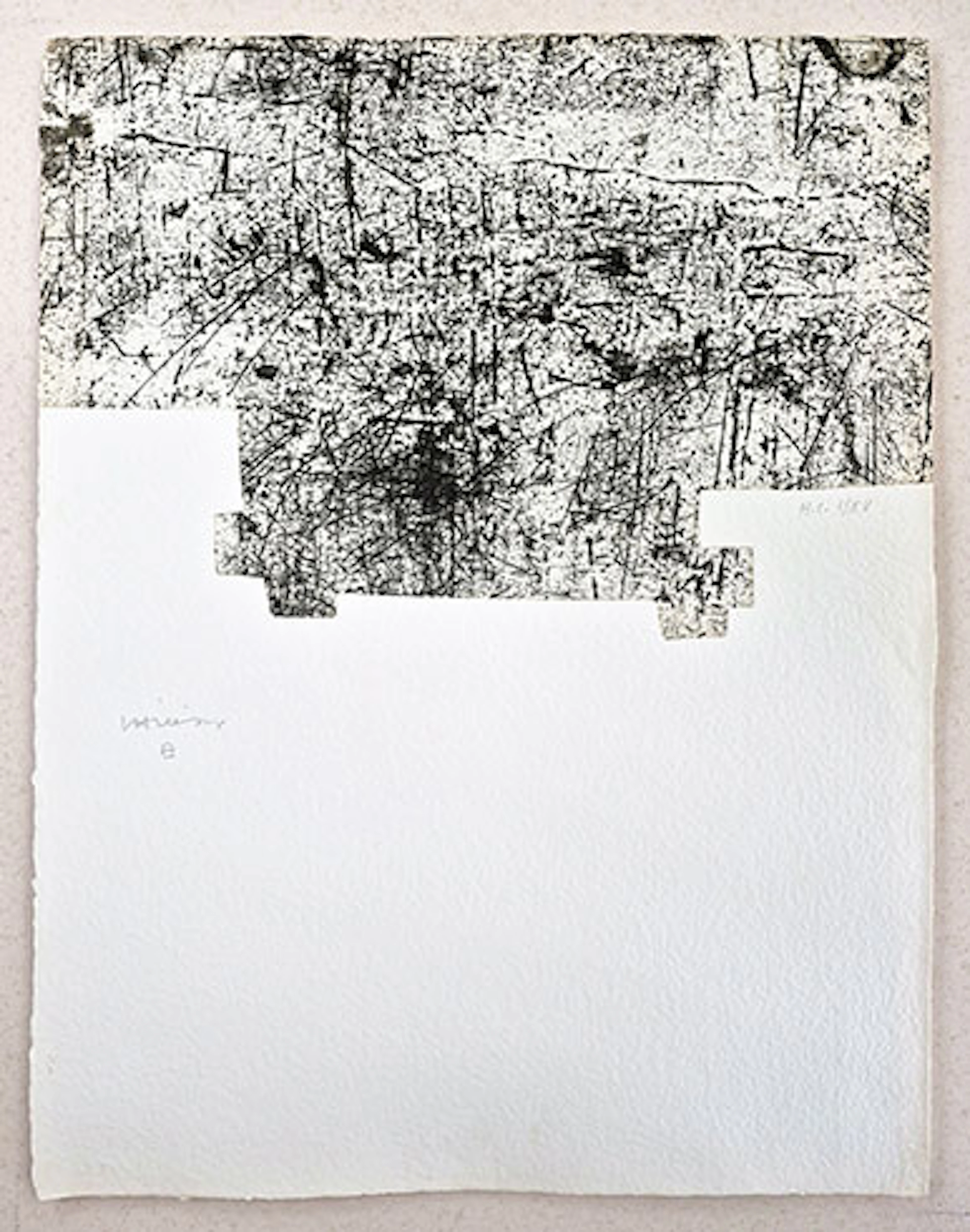 Eduardo Chillida - Grabado al Aguafuerte "Yves Bonnefoy: Une Hélène