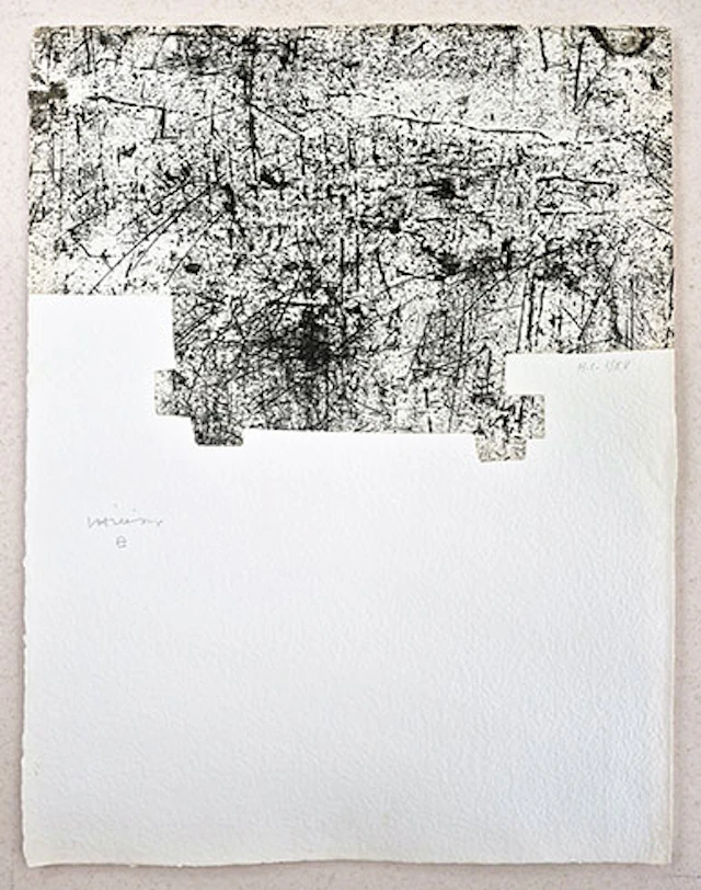 Eduardo Chillida - Grabado al Aguafuerte "Yves Bonnefoy: Une Hélène