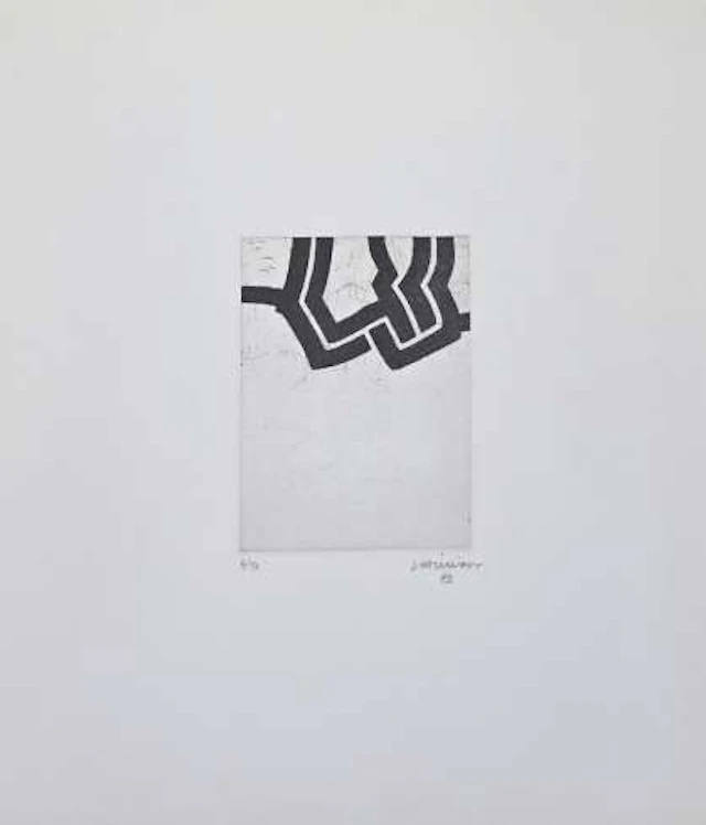 Eduardo Chillida - Grabado al Aguafuerte "Luze"