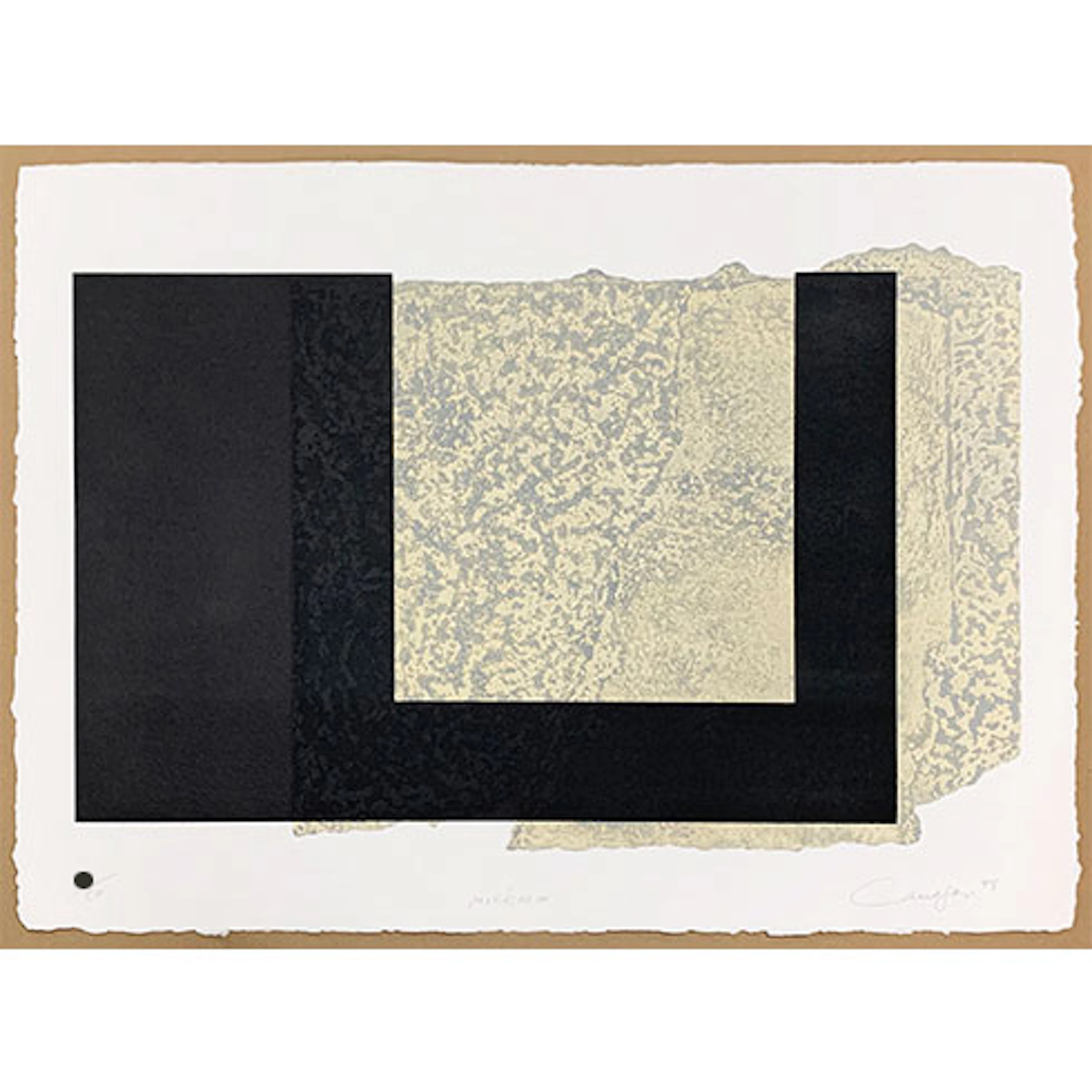 Rafael Canogar - Grabado al Aguafuerte y Collage "Micénico"