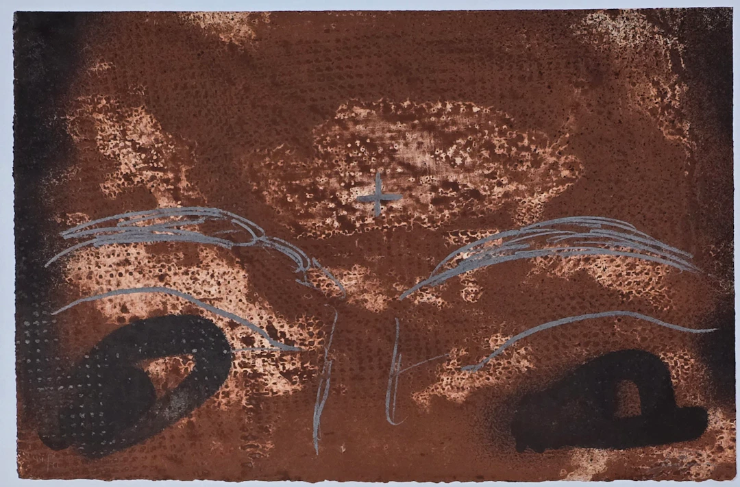 Antoni Tàpies - Grabado al Aguatinta, Carborundum, Barniz Blando y