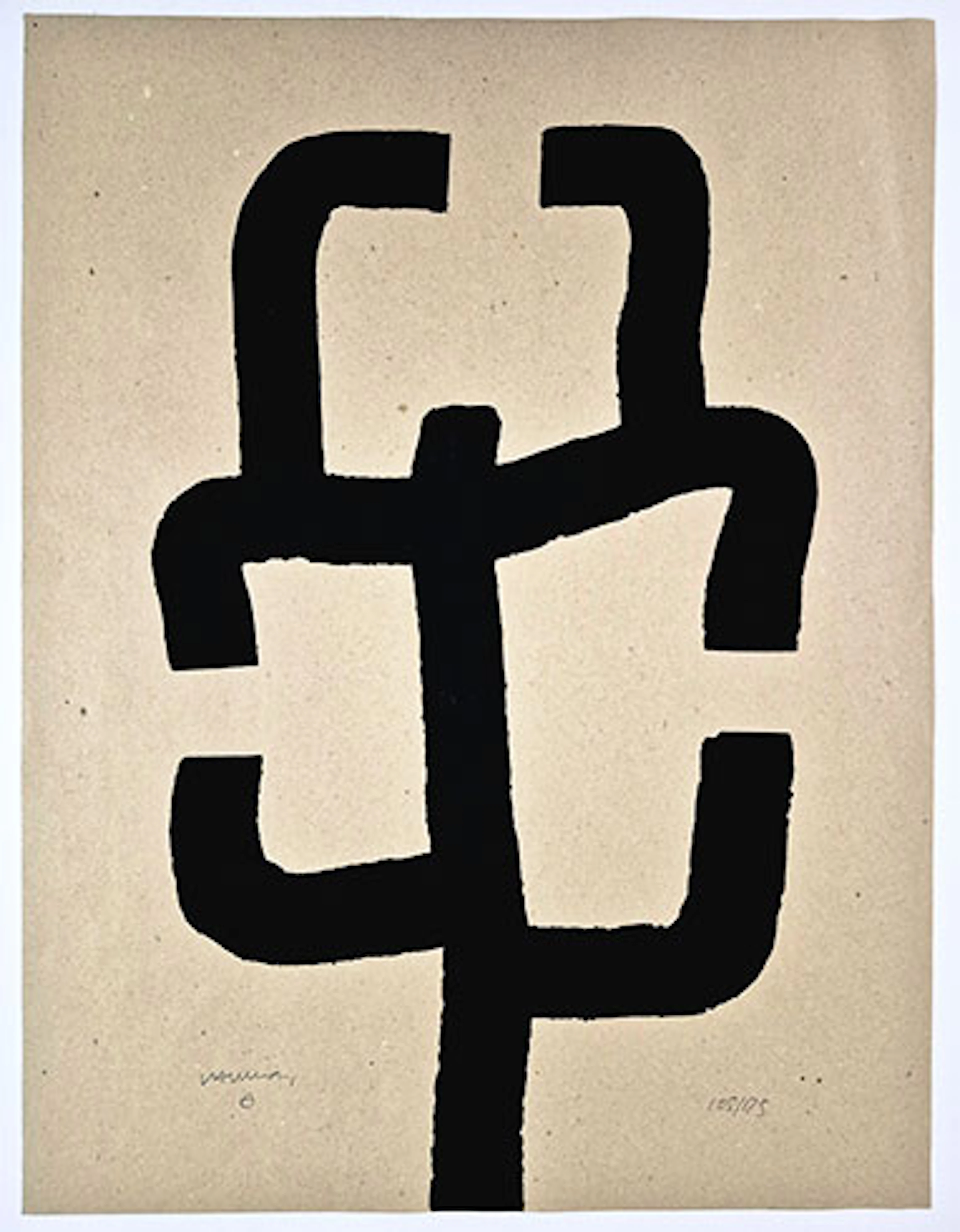 Eduardo Chillida - Serigrafía "Lankide Aurrezkiko Kultur Sala"