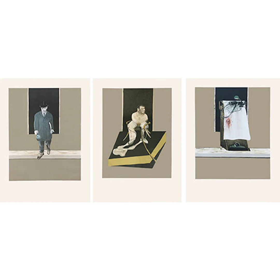 Francis Bacon - Grabado al Aguafuerte y Aguatinta "Triptych 1986-1987"