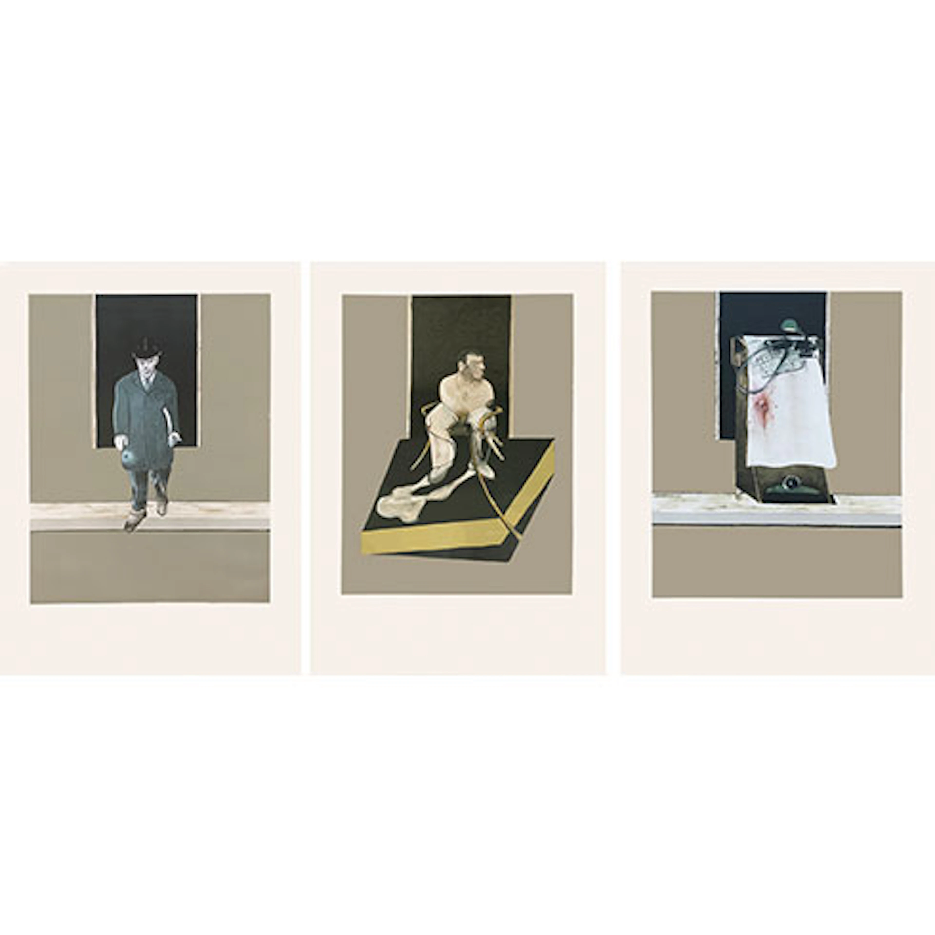Francis Bacon - Grabado al Aguafuerte y Aguatinta "Triptych 1986-1987"