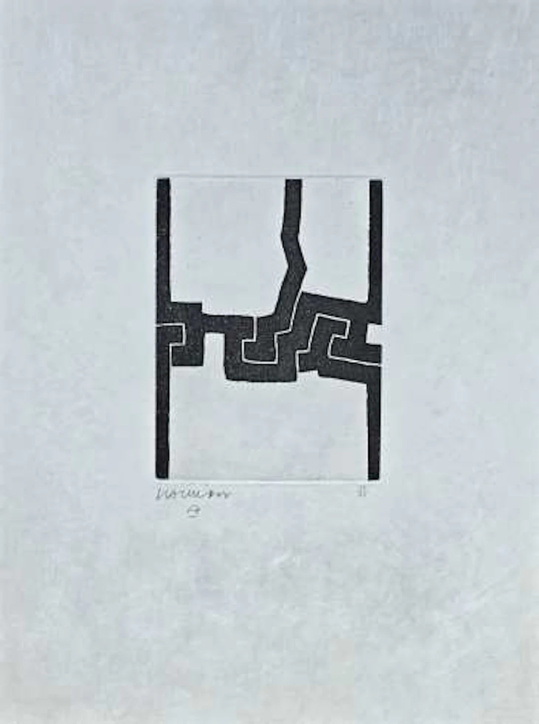 Eduardo Chillida - Grabado al Aguafuerte y Aguatinta "Eintsu"