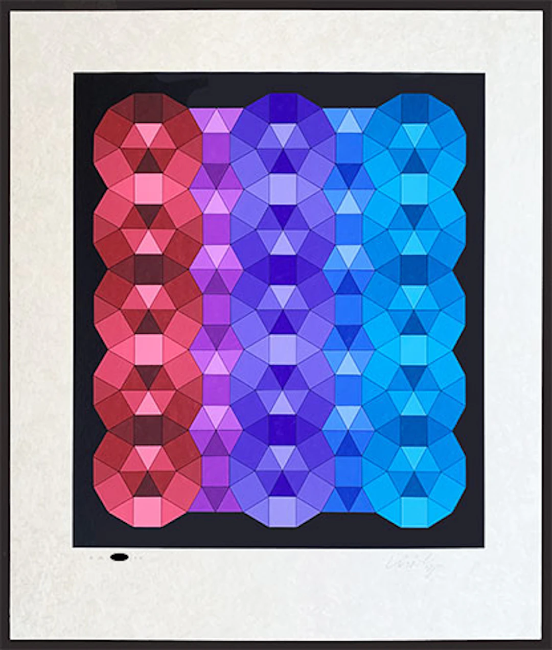 Victor Vasarely - Litografía en colores "YKA"