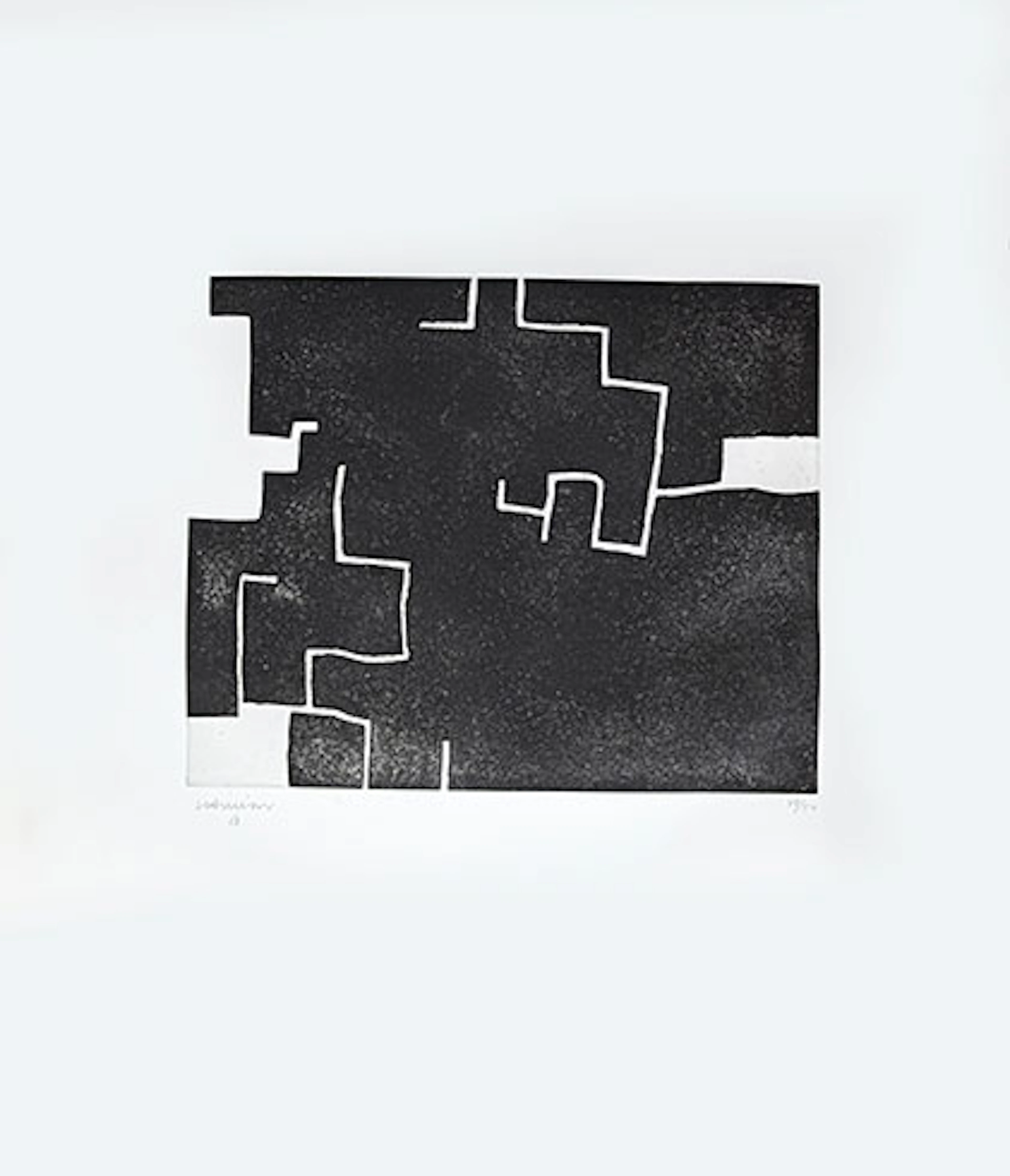 Eduardo Chillida - Grabado al Aguafuerte y Aguatinta "Zeihartu II"