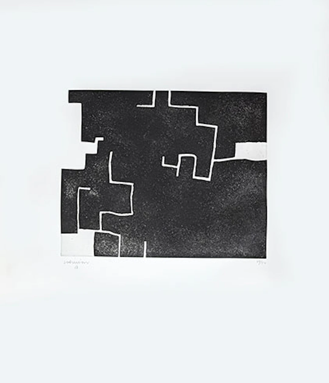 Eduardo Chillida - Grabado al Aguafuerte y Aguatinta "Zeihartu II"