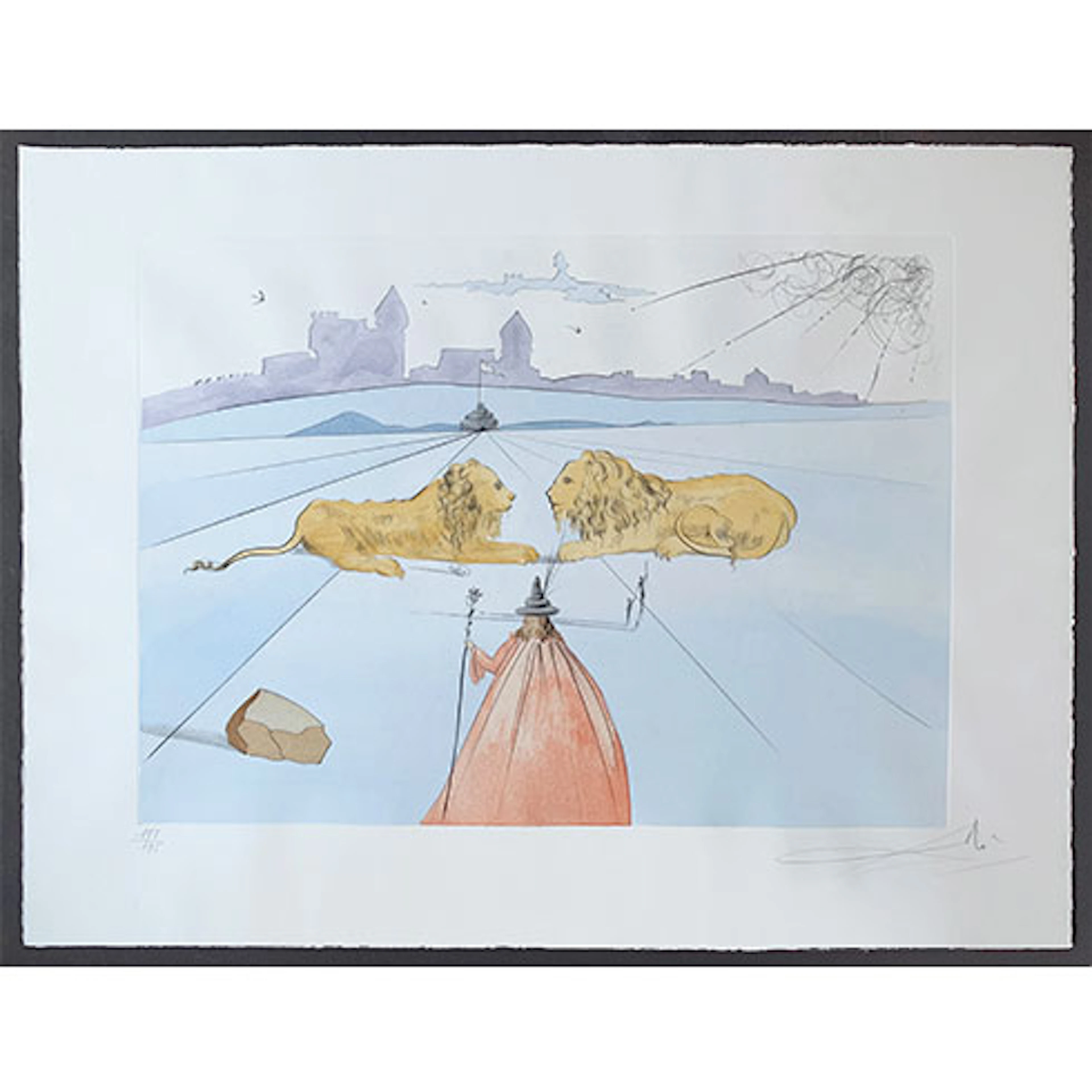 Salvador Dalí - Grabado al Aguafuerte "Juda" - Twelve Tribes of Israel