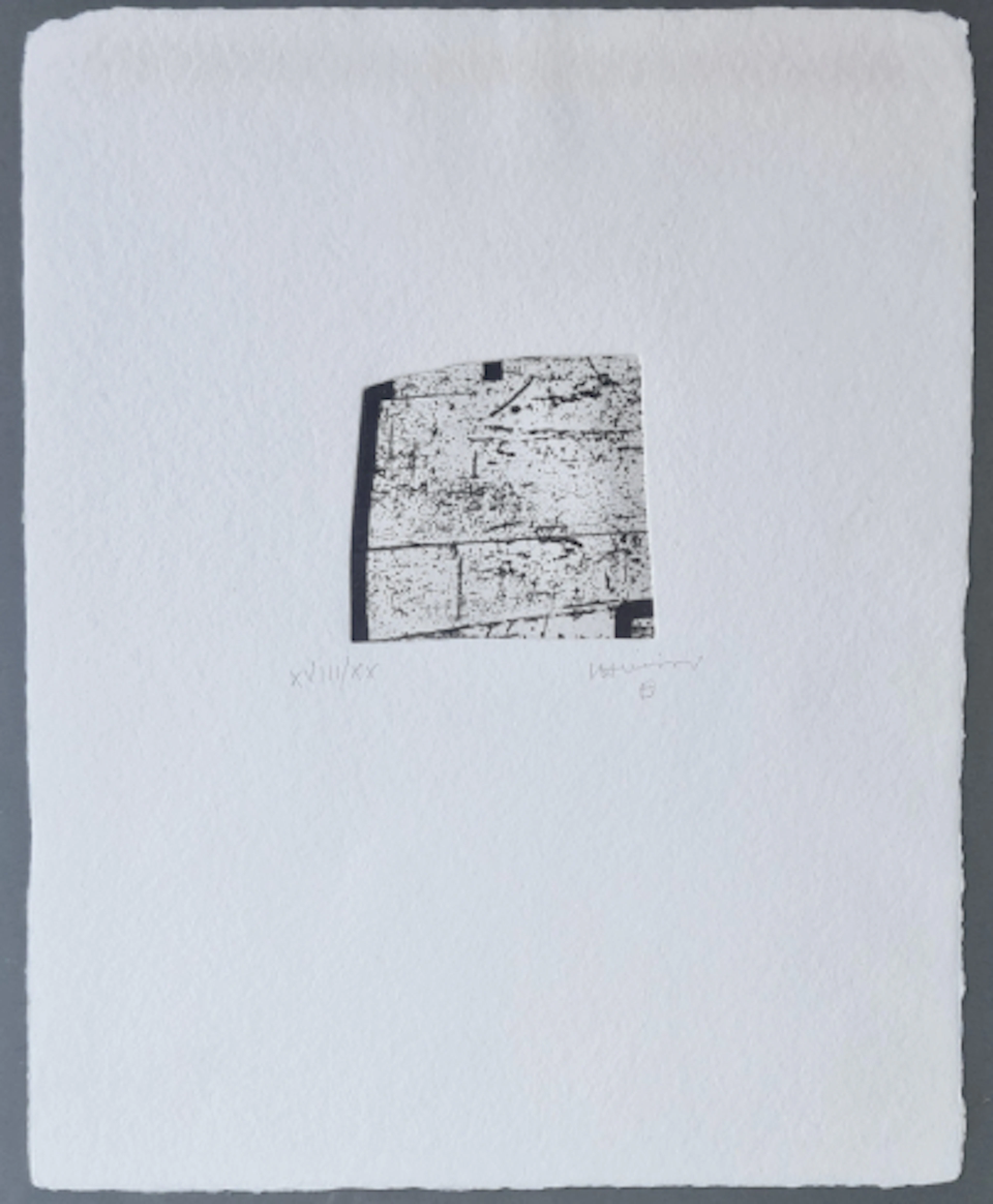 Eduardo Chillida - Grabado al Aguafuerte y Aguatinta "Clara Janes: