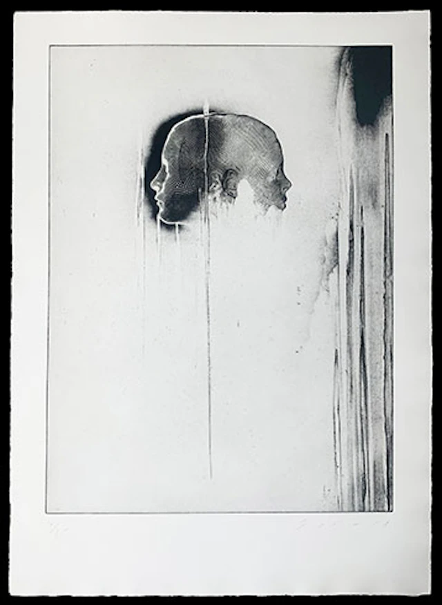 Jaume Plensa - Grabado al Aguafuerte "Janus I" (Ed.15)