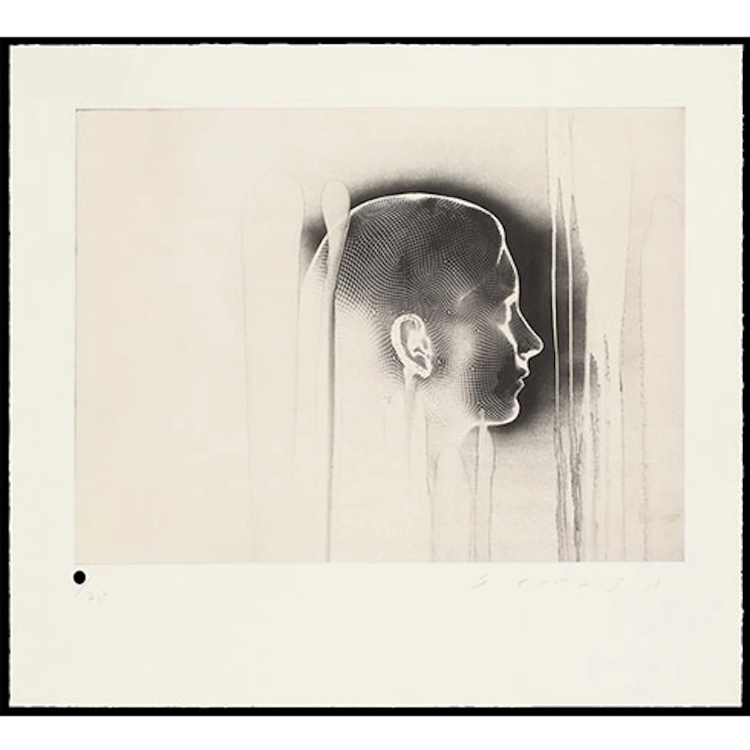 Jaume Plensa - Grabado sobre plancha de polímero fotosensible, Chine-collé