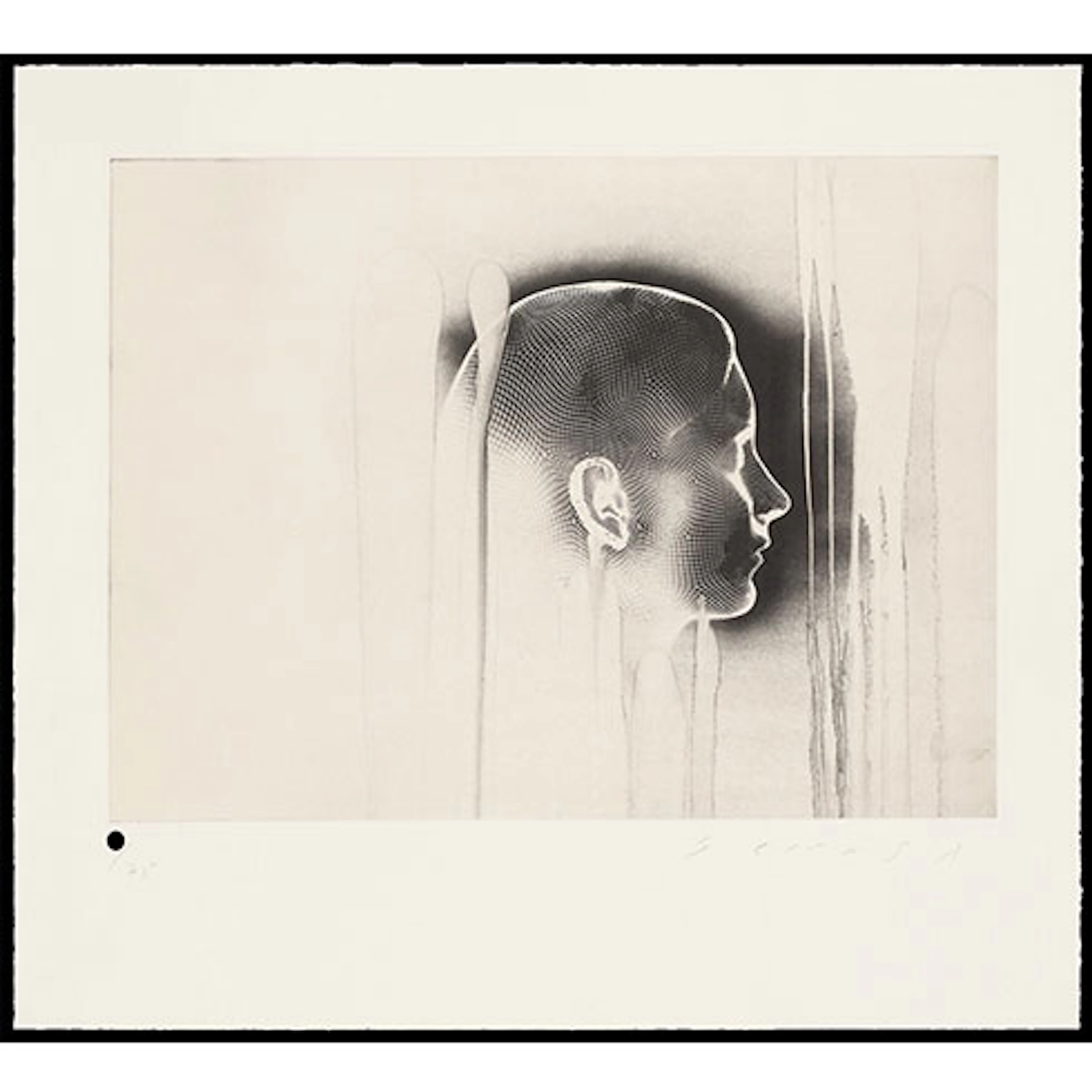 Jaume Plensa - Grabado sobre plancha de polímero fotosensible, Chine-collé