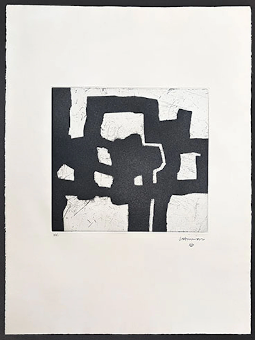 Eduardo Chillida - Grabado al Aguafuerte "Homenaje a Picasso"