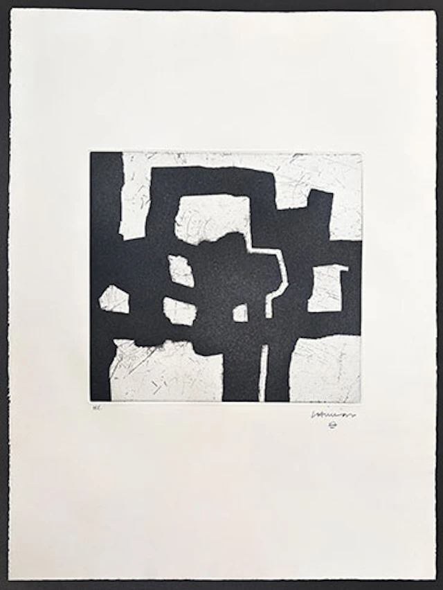 Eduardo Chillida - Grabado al Aguafuerte "Homenaje a Picasso"