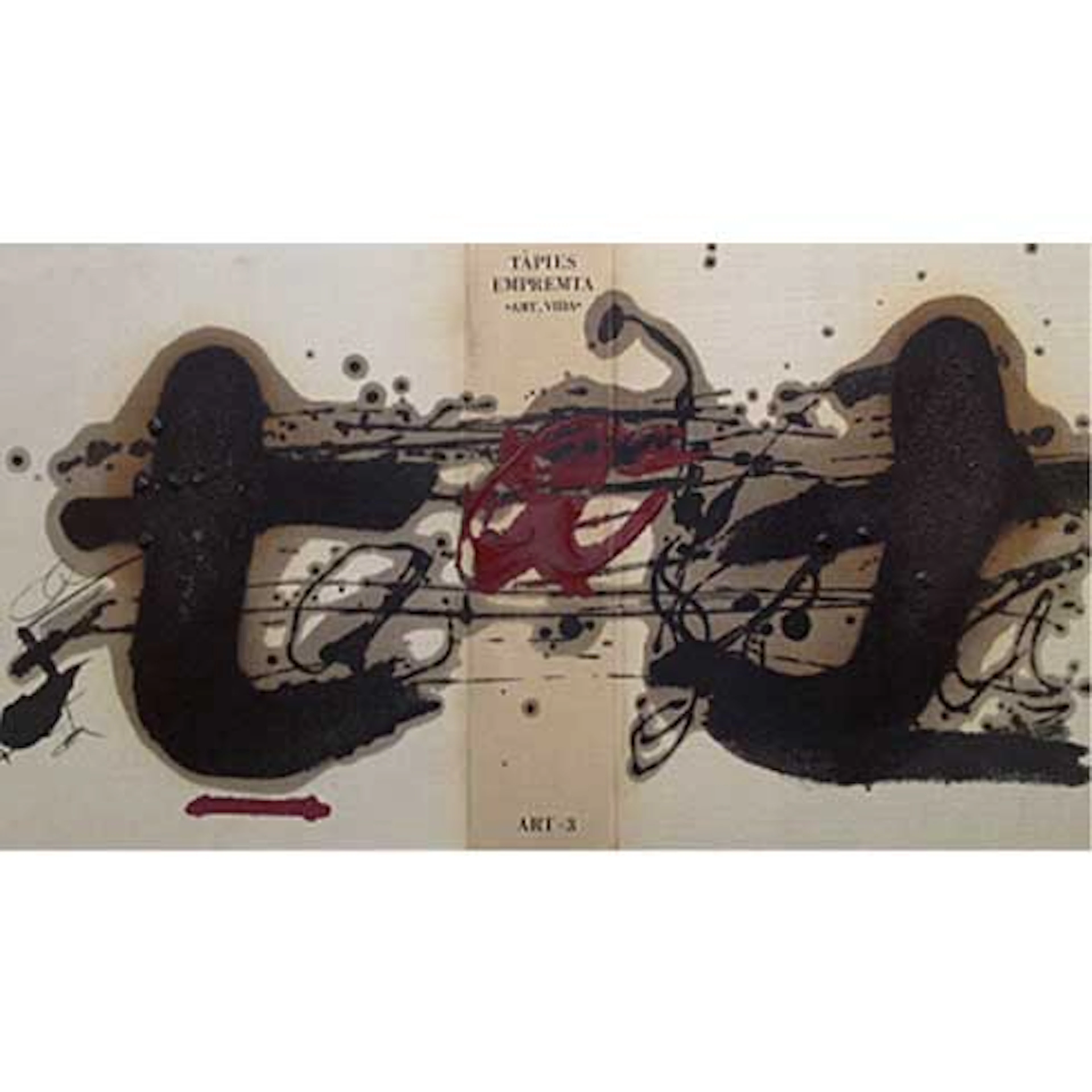 Antoni Tàpies - Libro con tres Grabados "Tàpies Empremta"