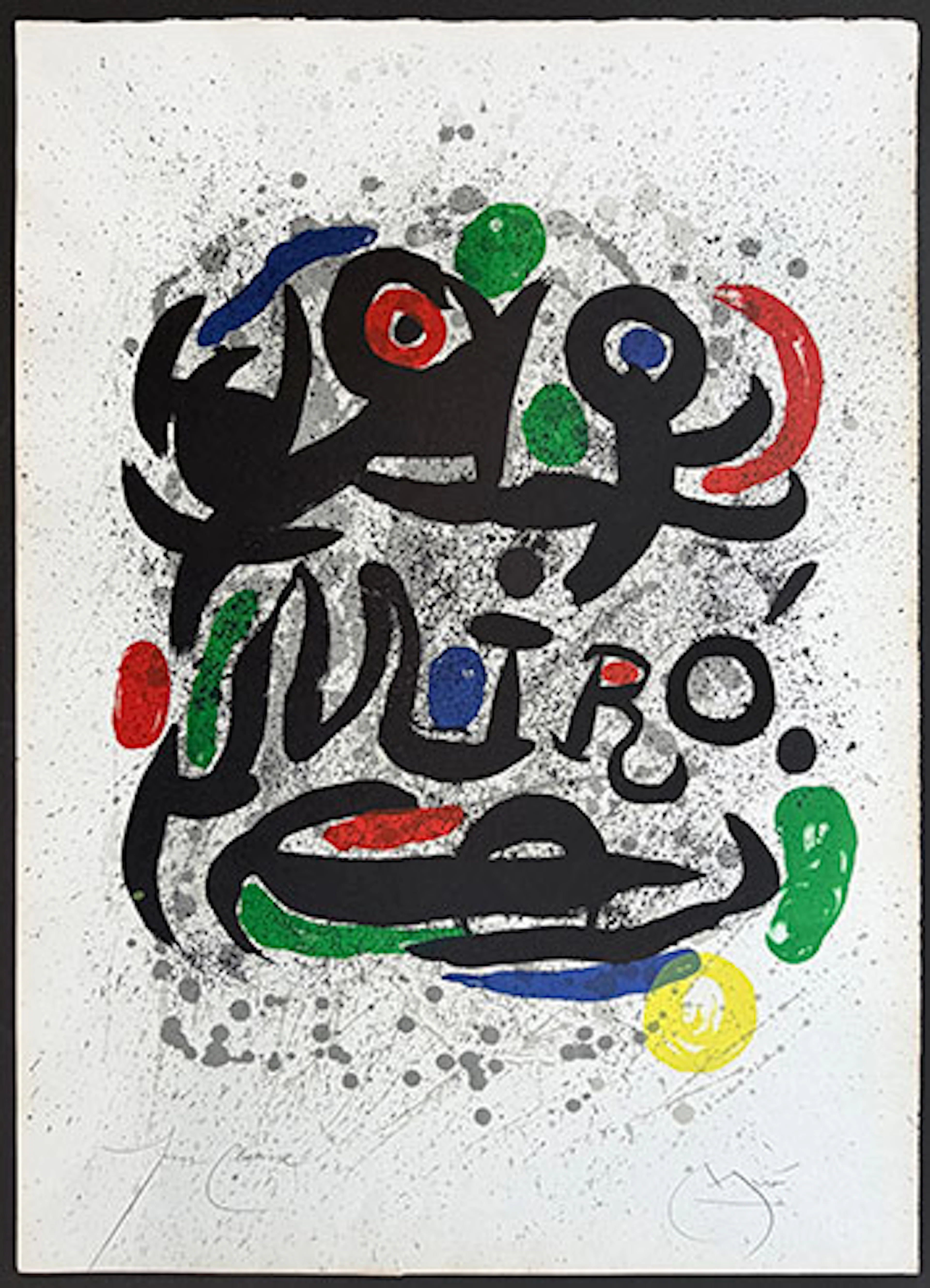 Joan Miró - Litografía en colores "Exposición 'Joan Miró, Oeuvre gravé