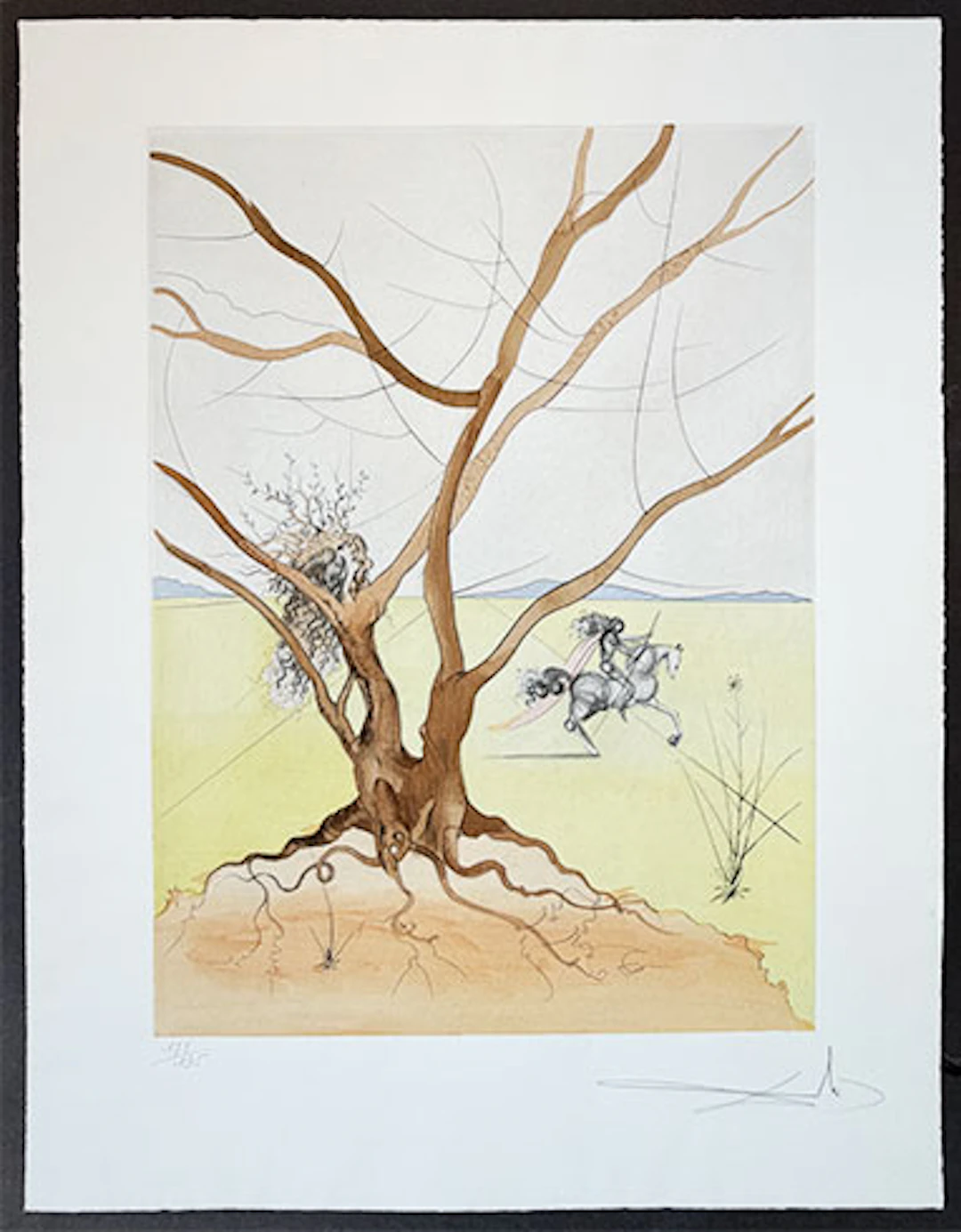 Salvador Dalí - Grabado al Aguafuerte "Asher" - Twelve Tribes of Israel