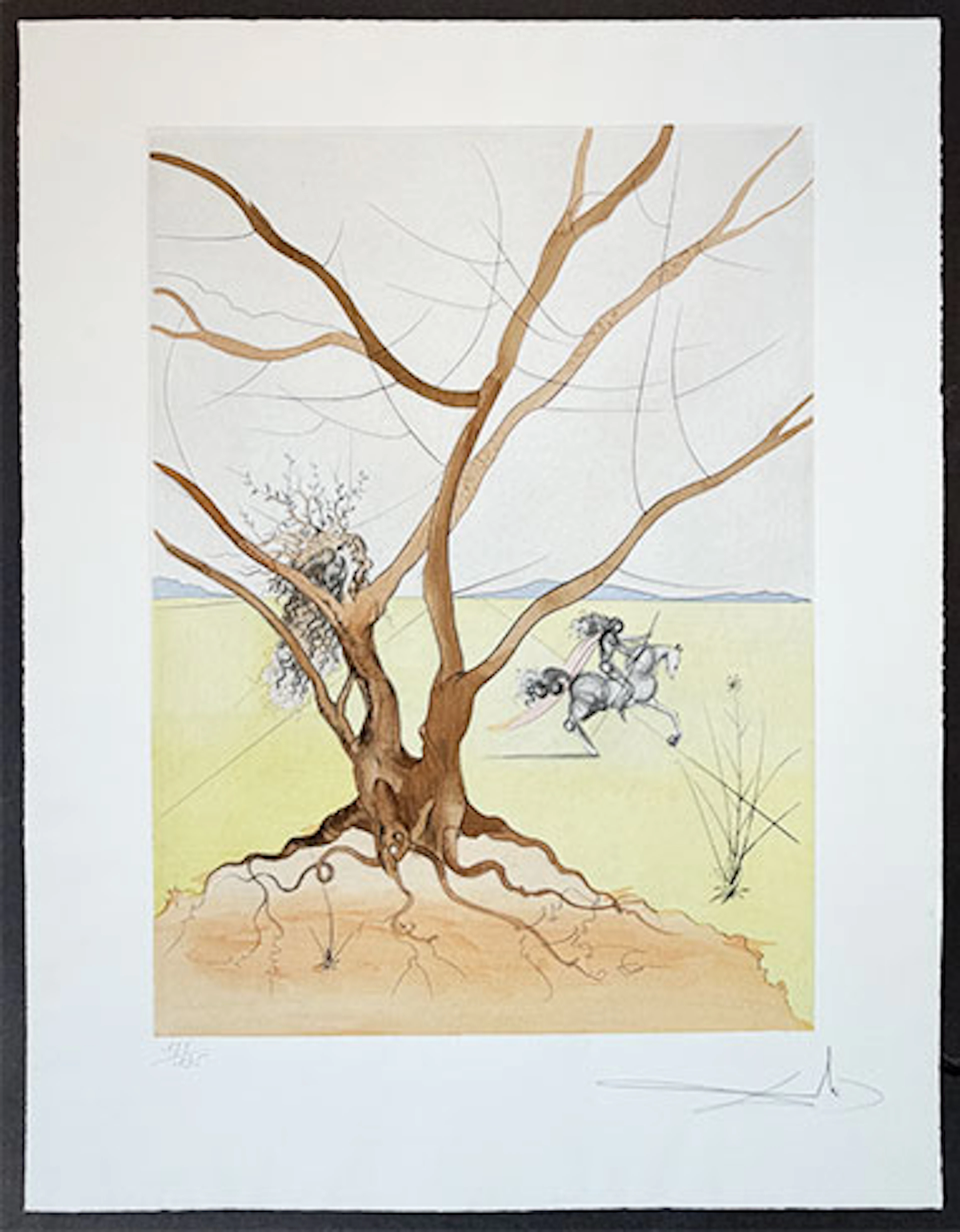 Salvador Dalí - Grabado al Aguafuerte "Asher" - Twelve Tribes of Israel