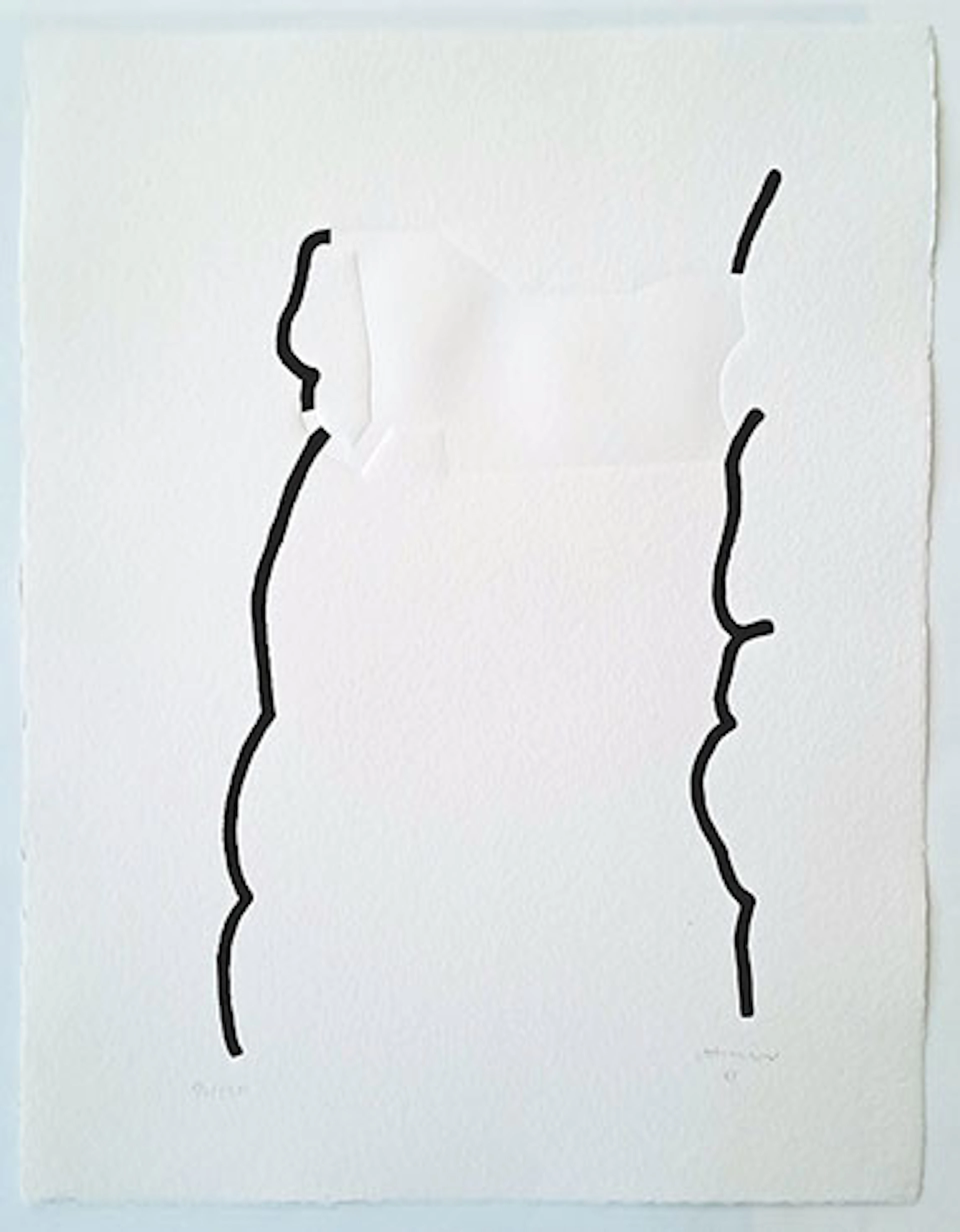 Eduardo Chillida - Serigrafía con Relieve "Hommage à Johann Sebastian Bach"