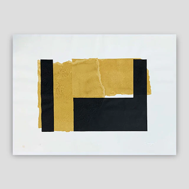 Rafael Canogar - Serigrafía sobre tela "Yunque"