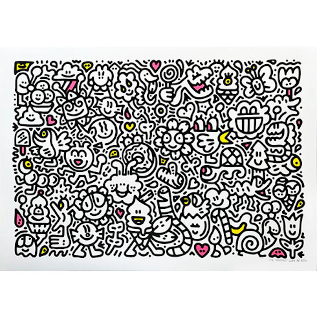 Mr Doodle - Impresión en Relieve "Candy Flowers"