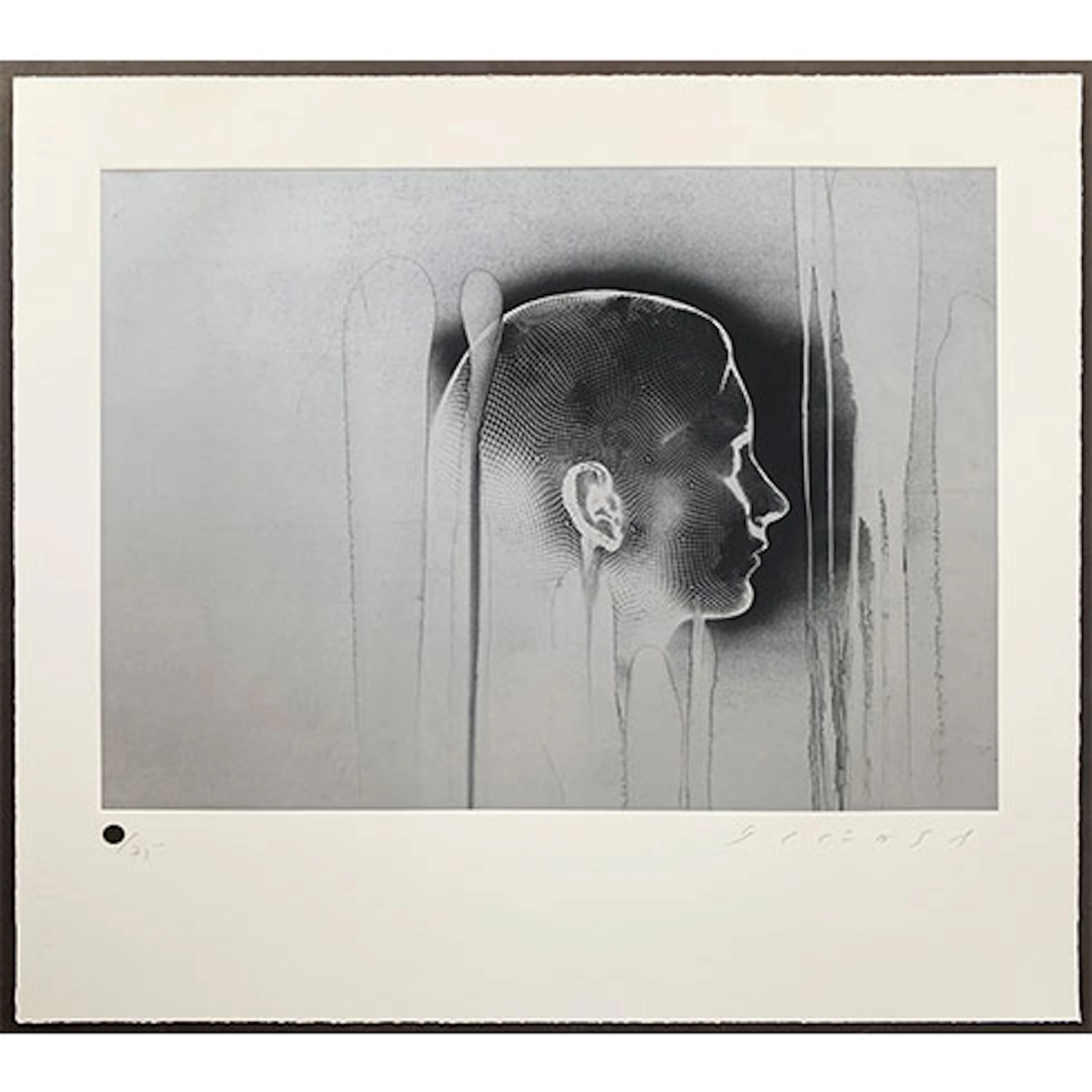 Jaume Plensa - Grabado sobre plancha de polímero fotosensible, Chine-collé