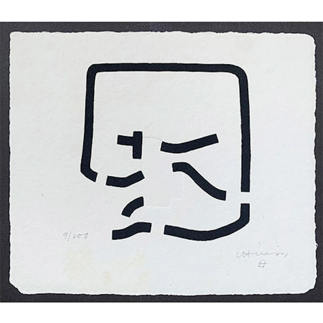 Eduardo Chillida - Grabado al Aguafuerte, Aguatinta con Relieve "J.A.Valente: