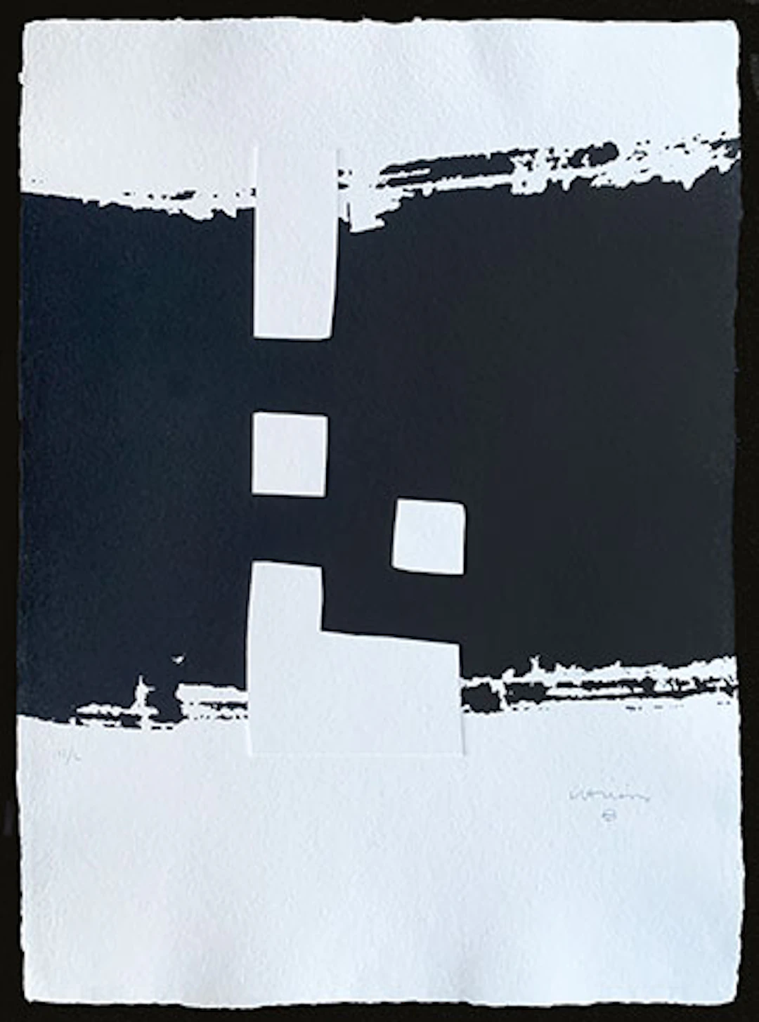 Eduardo Chillida - Serigrafía con Gofrado "Fundación Benedicto Alfaro"