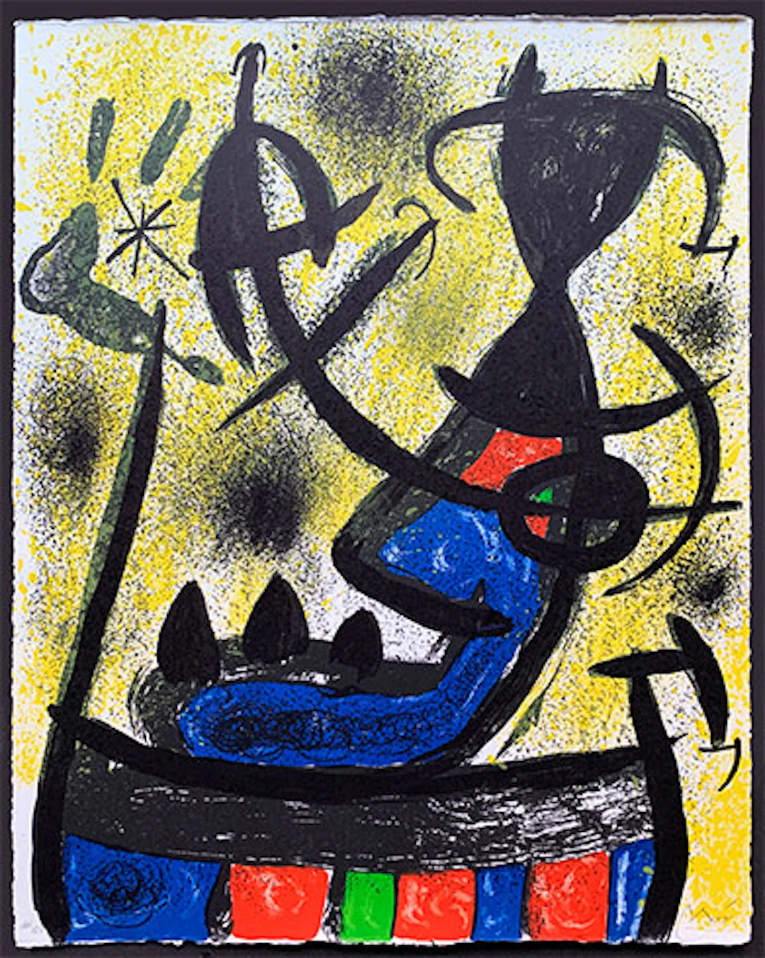 Joan Miró - Litografía "Il Circulo de Piedra"
