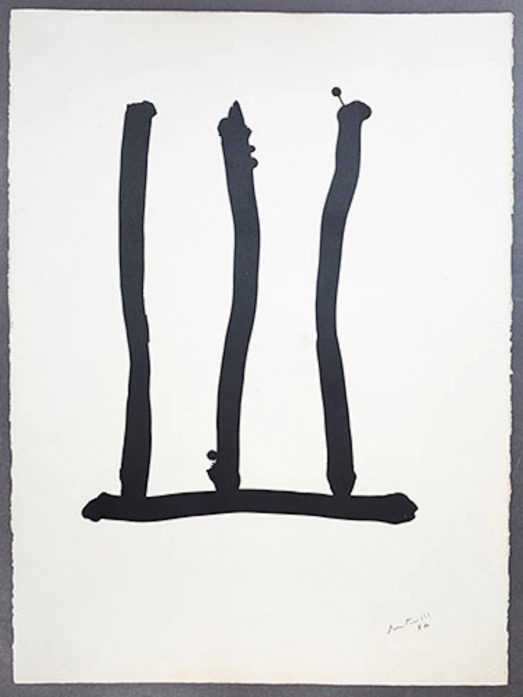 Robert Motherwell - Litografía - "Window" (Hommage à Picasso)
